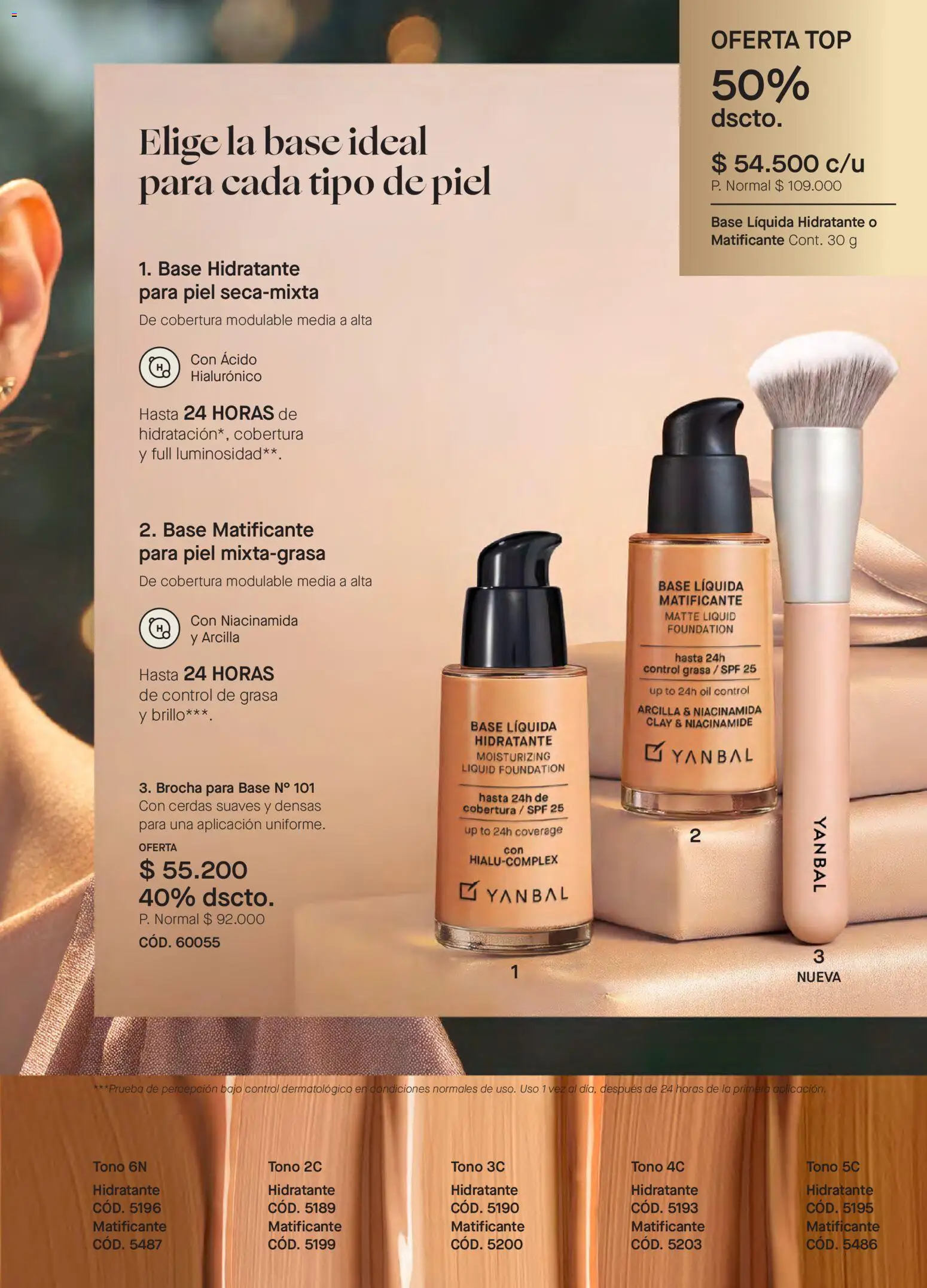 Yanbal revista - valida desde el 08.11.2025 | Página: 57 | Productos: Brillo, Brocha, Brocha para base, Top