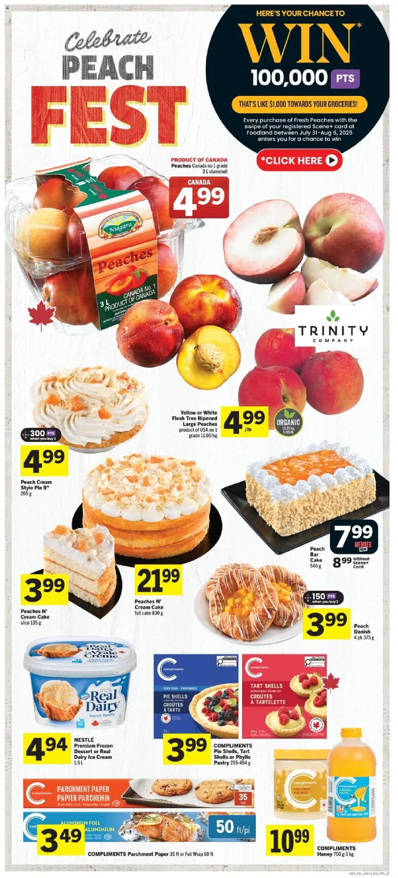 Foodland flyer valid from 31.07.2025 | Page: 5 | Products: Cream, Ice cream