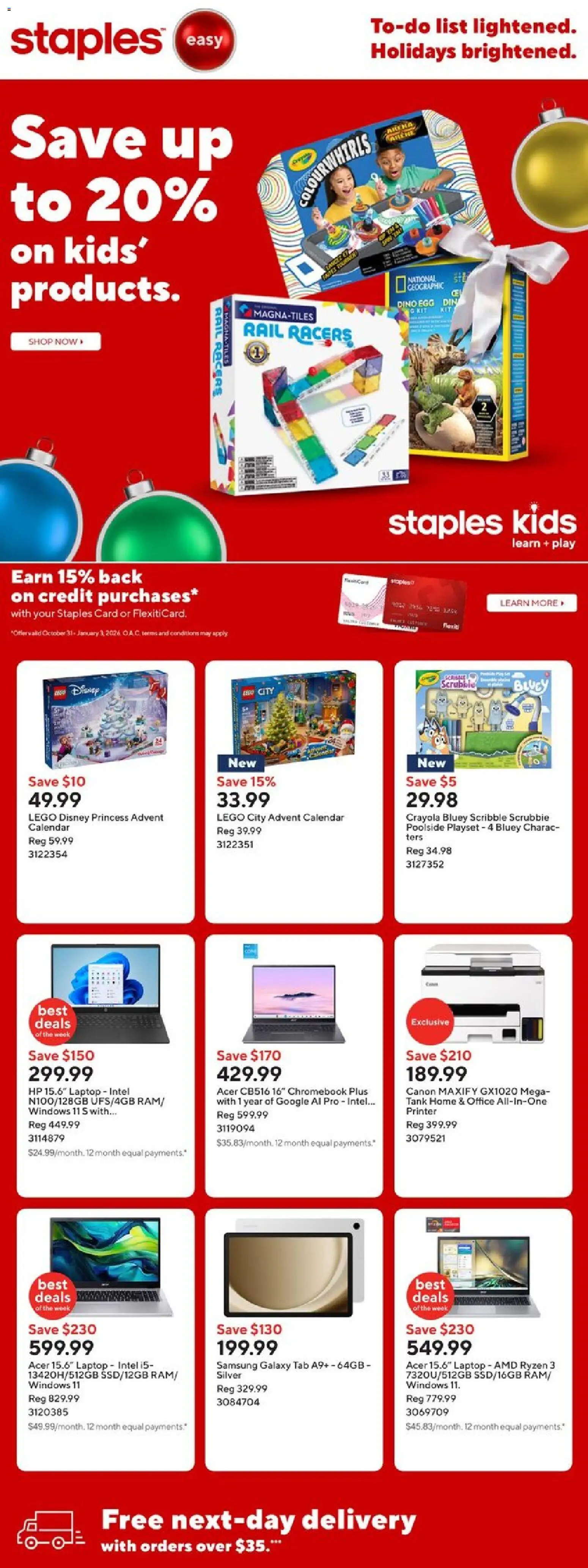 Staples flyer valid from 07.11.2025 | Page: 1