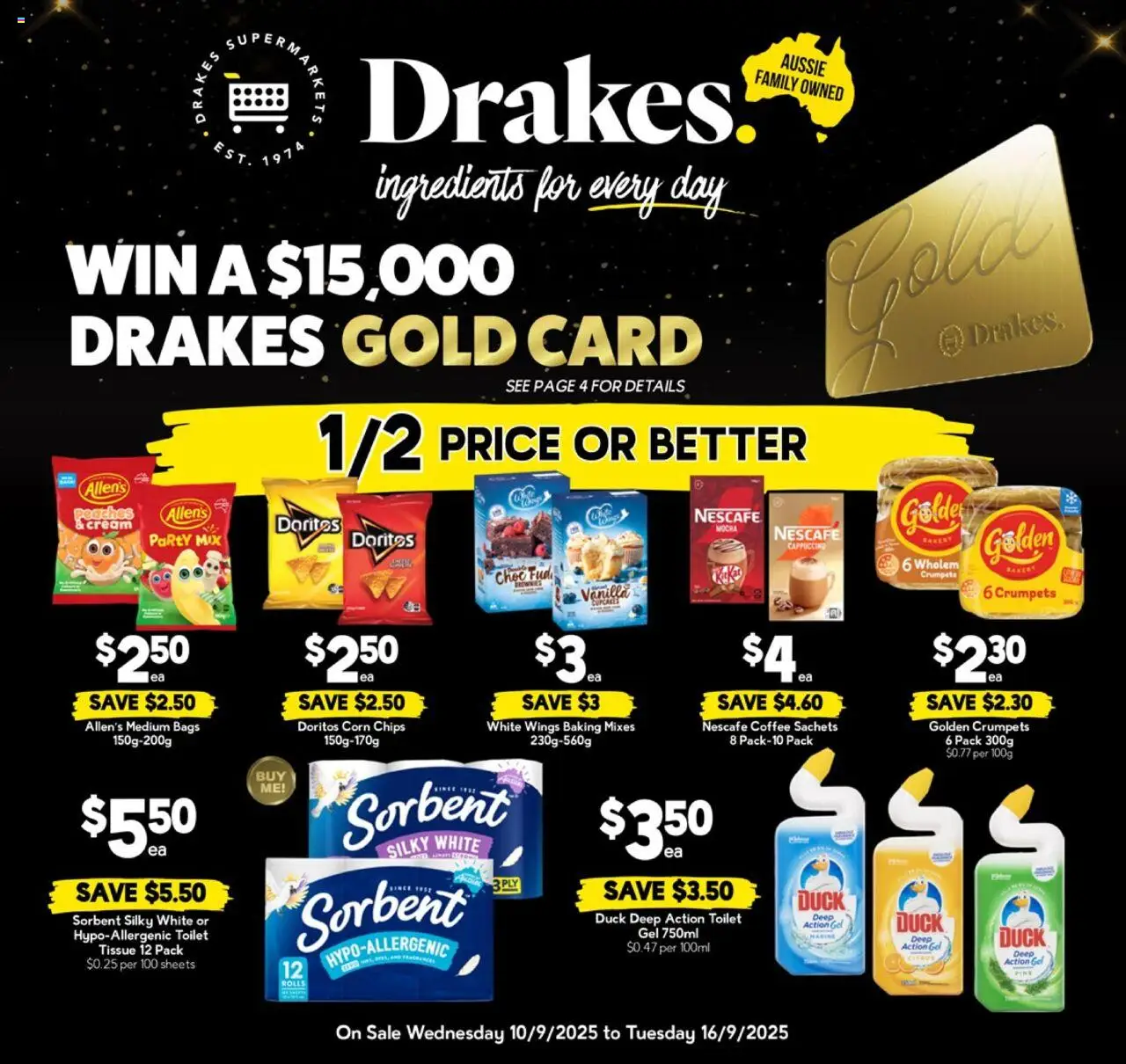 Drakes catalogue - valid from 10.09.2025 | Page: 18 | Products: Toilet, Coffee, Chips, Bakery