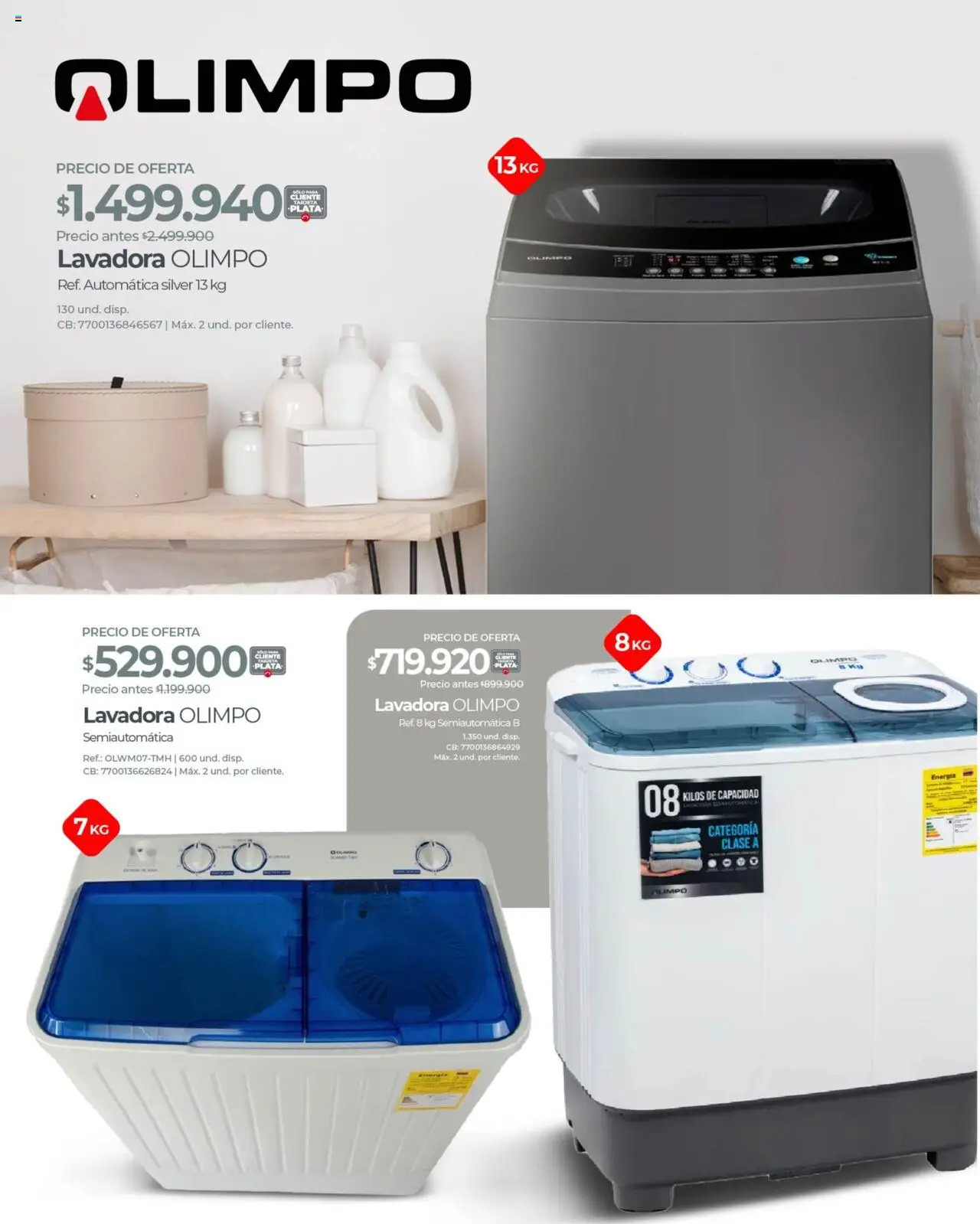 Olímpica revista - valida desde el 18.06.2025 | Página: 2 | Productos: Lavadora