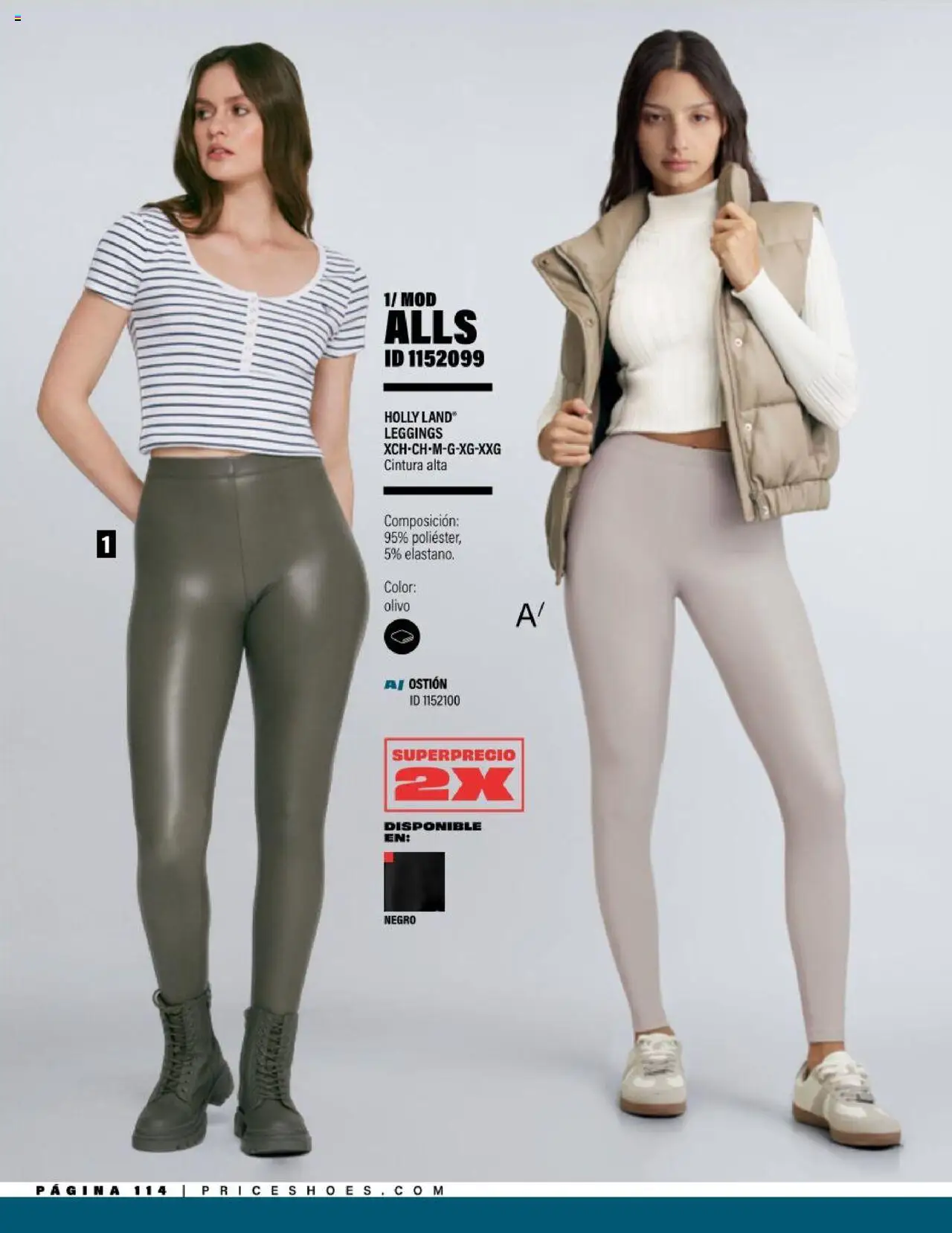 Nuevas ofertas de Price Shoes válidas en toda la República Mexicana desde el 05.08.2025. ¡Encuentra las mejores ofertas en Price Shoes - Catálogo Jeans ! | Página: 114 | Productos: Leggings
