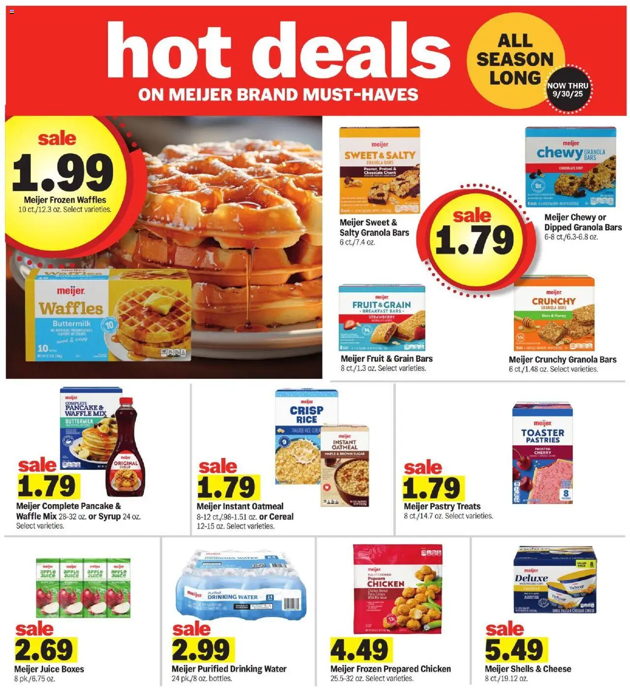 Meijer Weekly Ad - valid from 03.08.2025 | Page: 15 | Products: Chocolate, Juice, Water, Sugar
