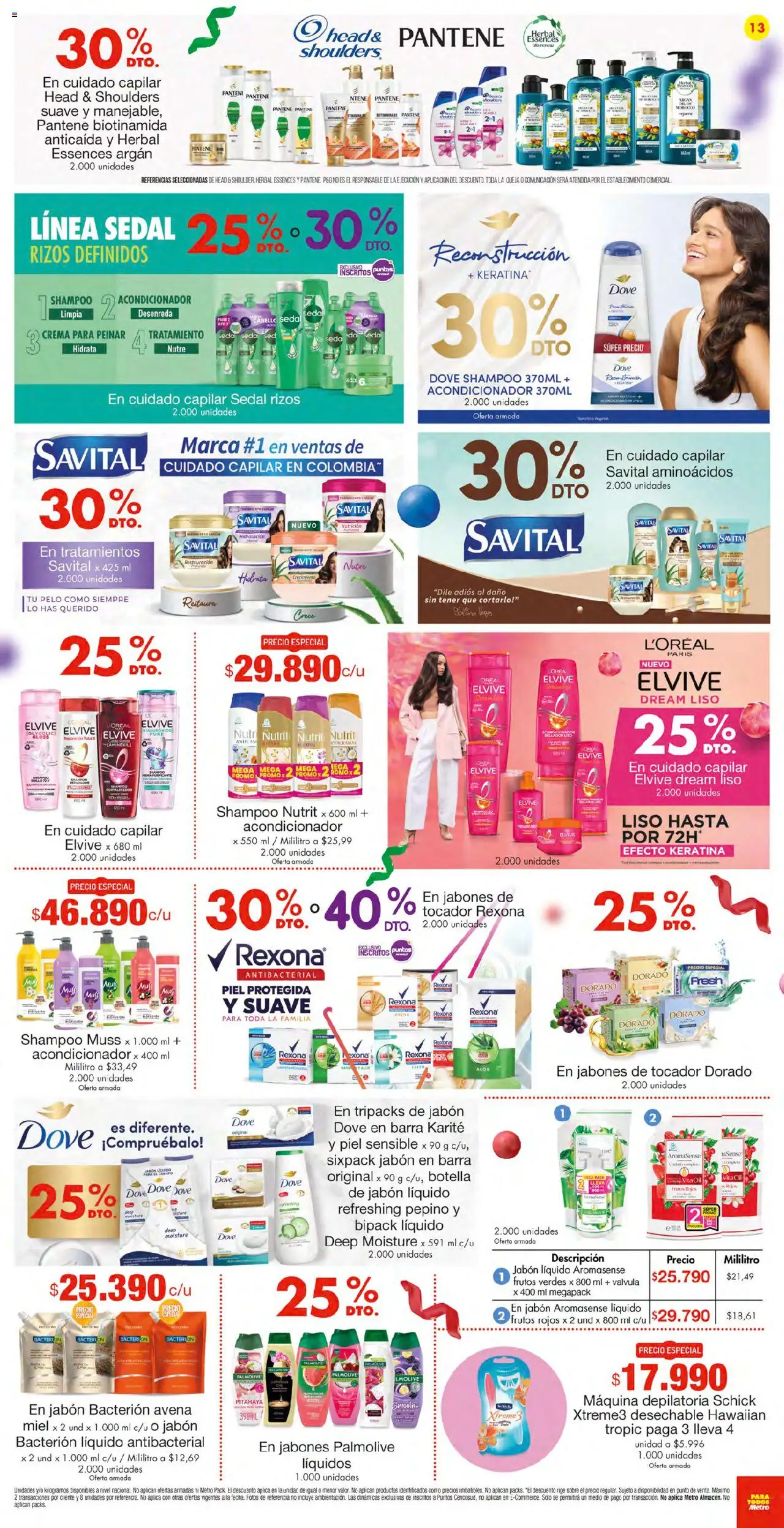 Metro revista - valida desde el 11.09.2025 | Página: 13 | Productos: Avena, Jabón líquido, Sobre, Válvula