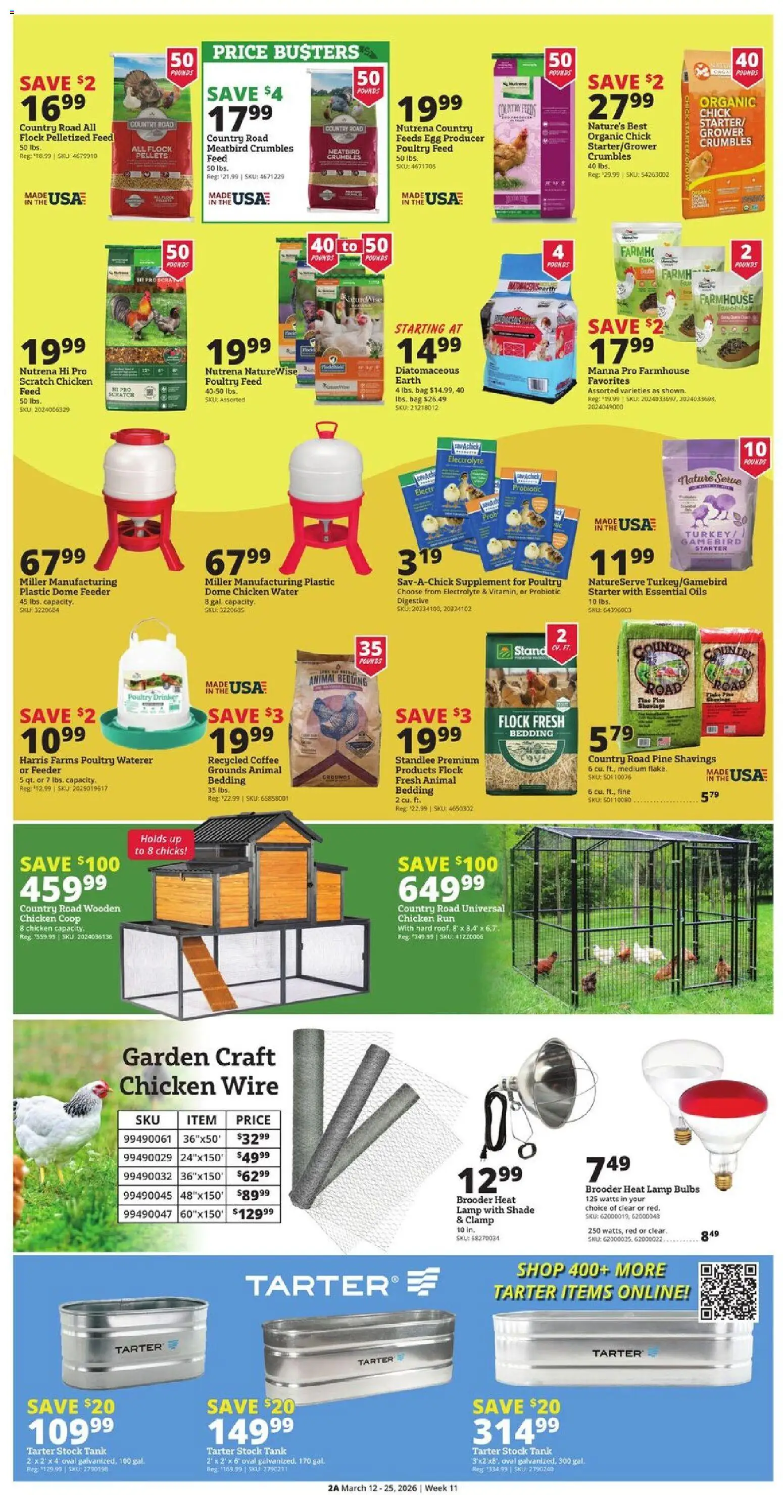 Rural King Weekly Ad - valid from 12.03.2026 | Page: 2 | Products: Clamp, Lamp, Water, Starter
