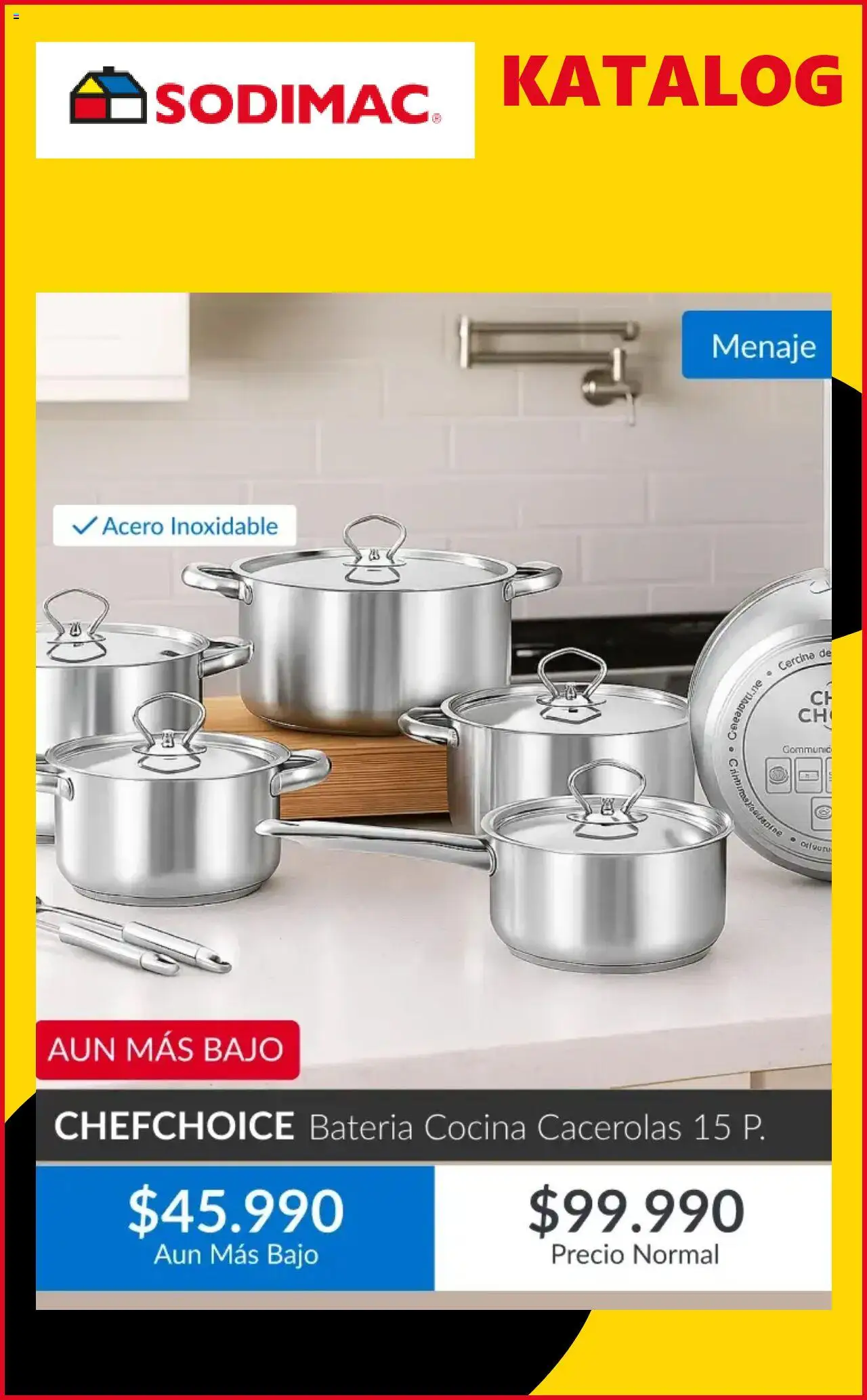 Sodimac ofertas  │ válido desde el 12.08.2025 | Página: 9 | Productos: Cocina, Batería