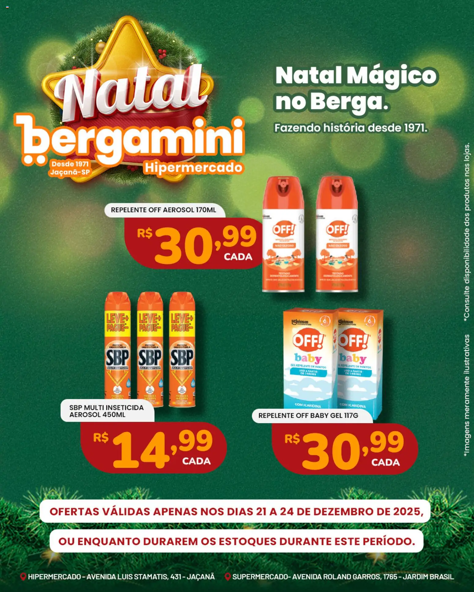Supermercado Bergamini Folheto - válido de 21.12.2025 | Página: 29 | Produtos: Repelente, Inseticida