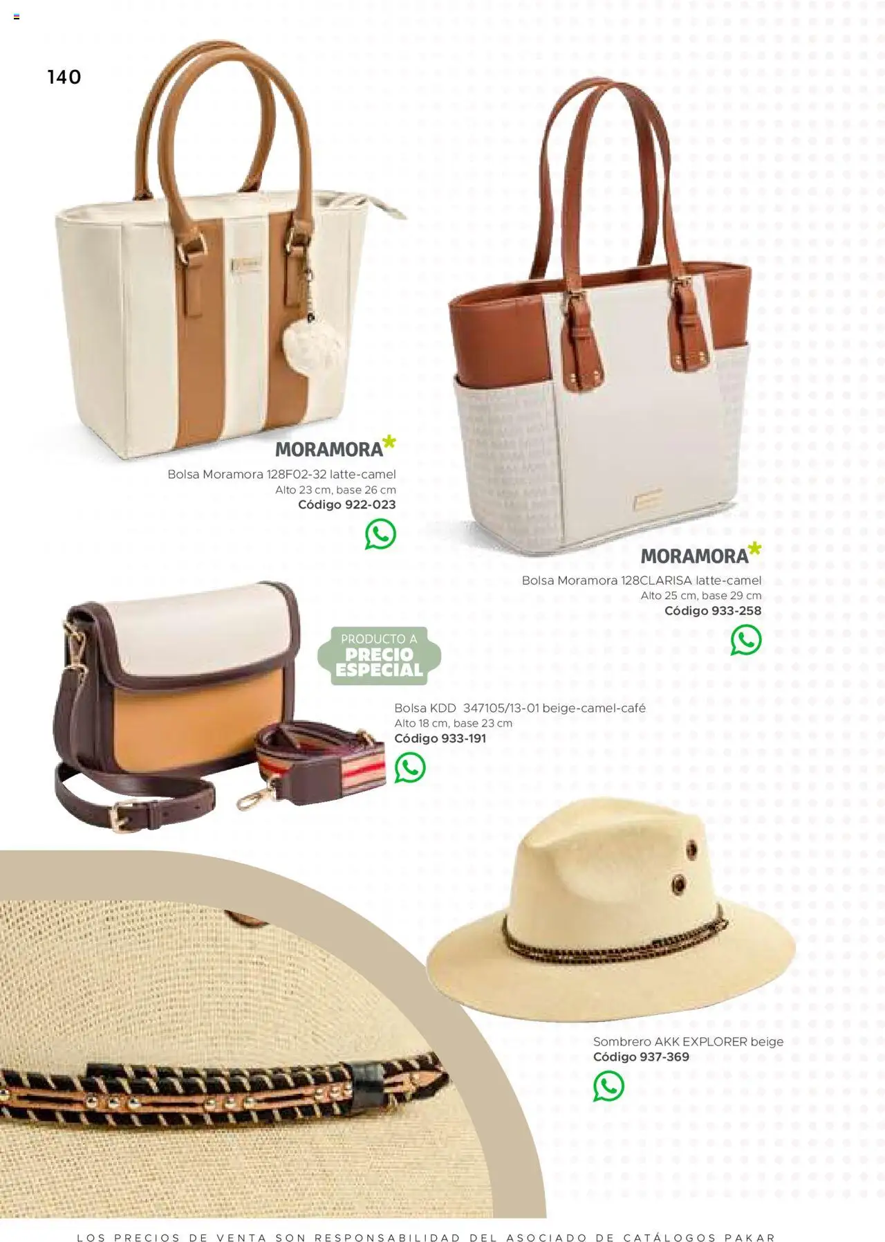 Nuevas ofertas de SC Pakar válidas en toda la República Mexicana desde el 24.07.2025. ¡Encuentra las mejores ofertas en SC Pakar Catálogo Ropa y Accesorios! | Página: 140 | Productos: Sombrero, Bolsa