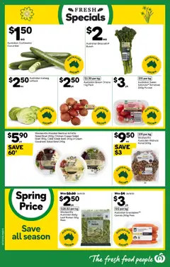 Preview of Weekly catalogue Woolworths NSW 15/10 - valid from 15.10.2025 | Page: 14 | Products: Lettuce, Carrots, Rocket, Beetroot