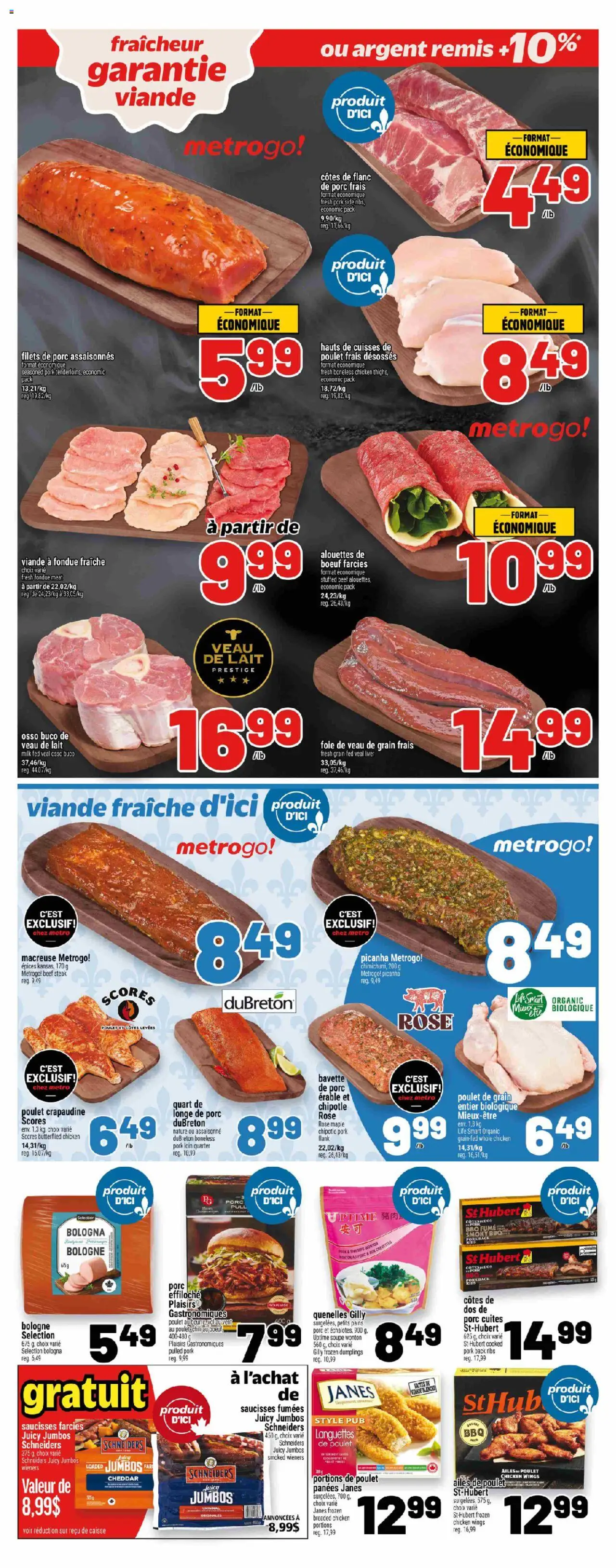 Metro flyer valid from 18.09.2025 | Page: 9 | Products: Beef, Chicken wings, Chicken, Pork