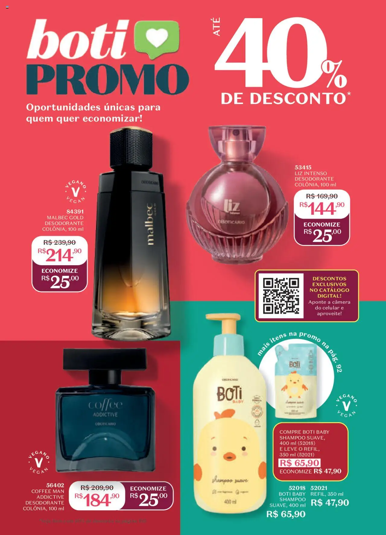 O Boticário Folheto - válido de 13.10.2025 | Página: 180 | Produtos: Shampoo, Celular, Desodorante, Câmera
