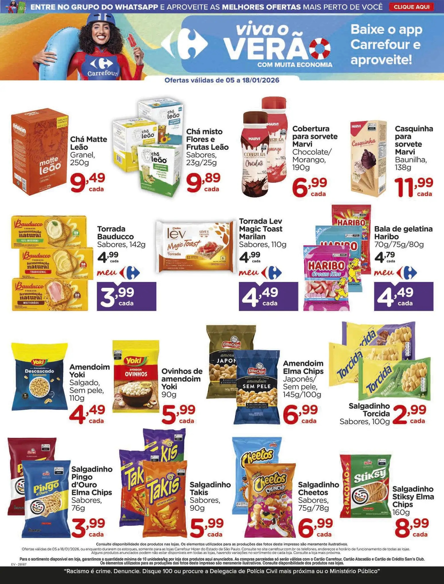 Carrefour Folheto - válido de 05.01.2026 | Página: 9 | Produtos: Elma Chips, Flores, Chá, Gelatina