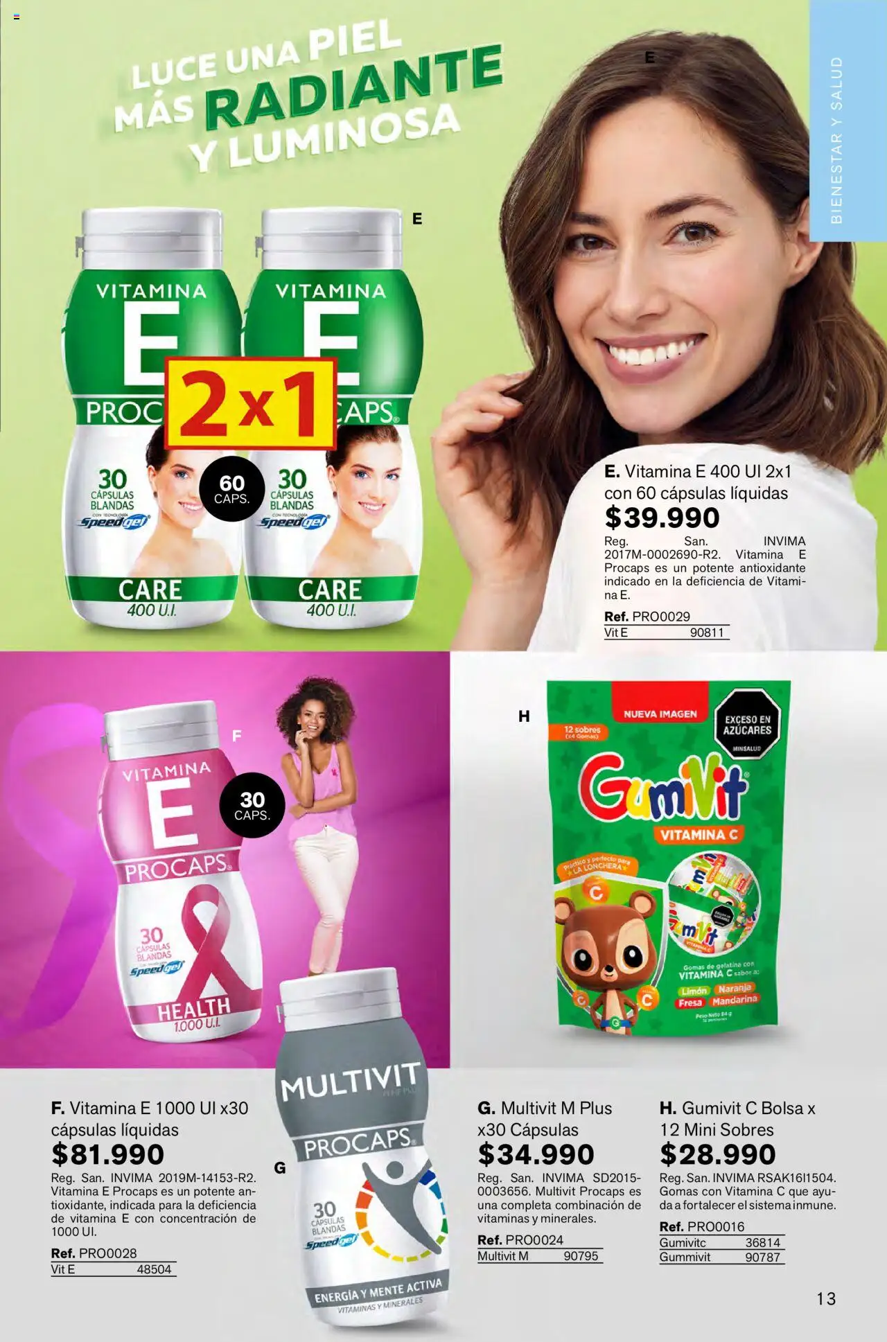 Leonisa revista - valida desde el 01.10.2025 | Página: 13 | Productos: Fresa, Limón, Combinación, Vitaminas