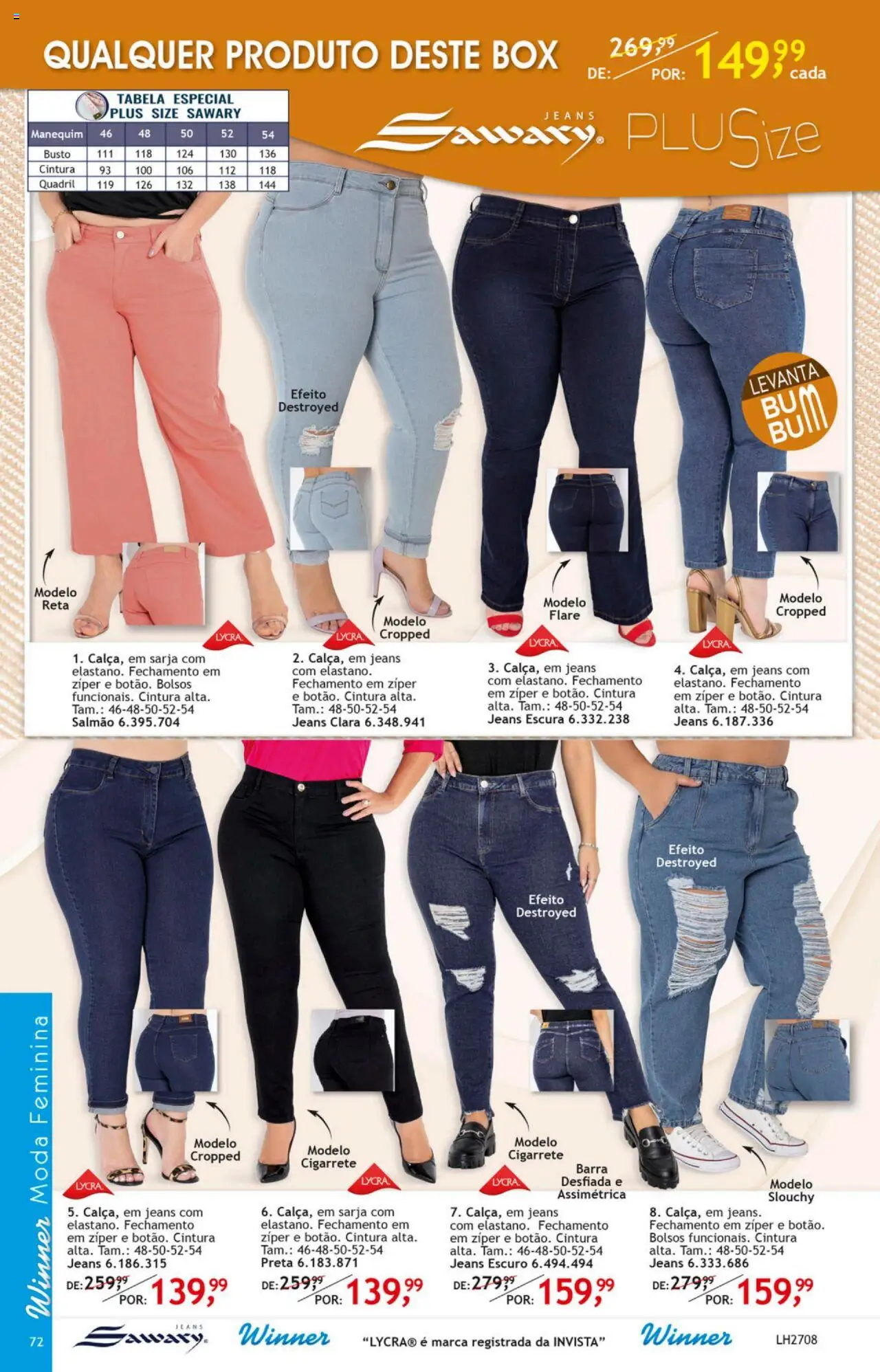 Quatro Estações Folheto - válido de 01.04.2025 | Página: 73 | Produtos: Salmão, Jeans