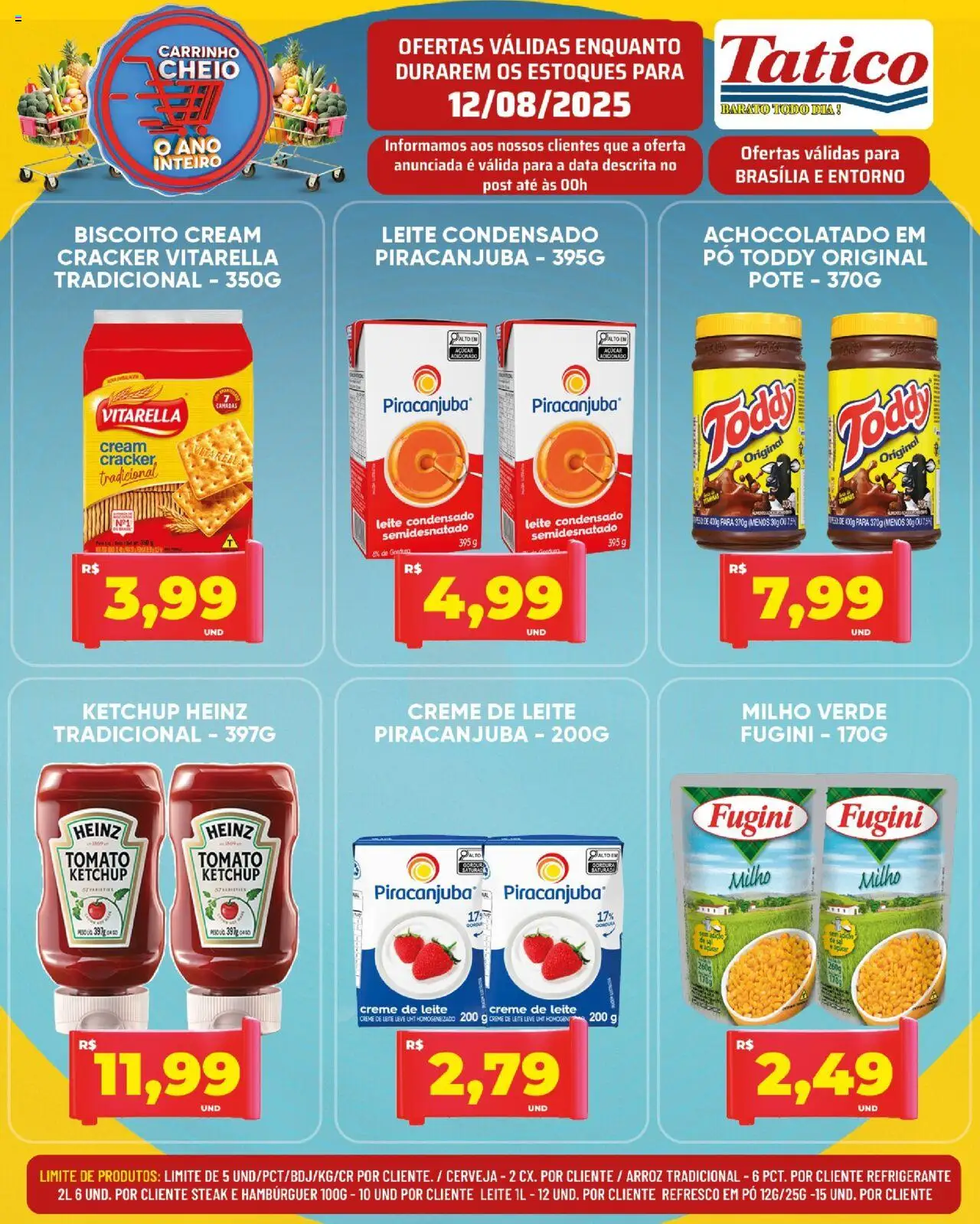 Tatico Folheto - válido de 12.08.2025 | Página: 3 | Produtos: Refresco, Arroz, Creme, Refrigerante