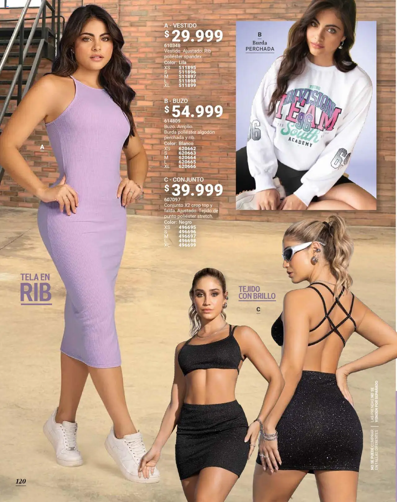 Carmel revista - valida desde el 01.12.2025 | Página: 120 | Productos: Algodón, Brillo, Vestido, Conjunto