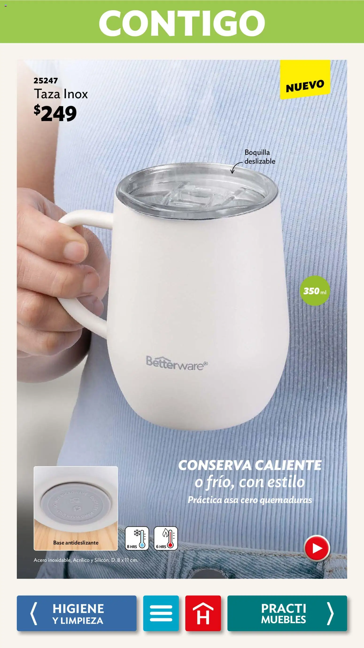 Nuevas ofertas de Betterware válidas en toda la República Mexicana desde el 01.12.2025. ¡Encuentra las mejores ofertas en Betterware campaña 12 2025! | Página: 111 | Productos: Taza