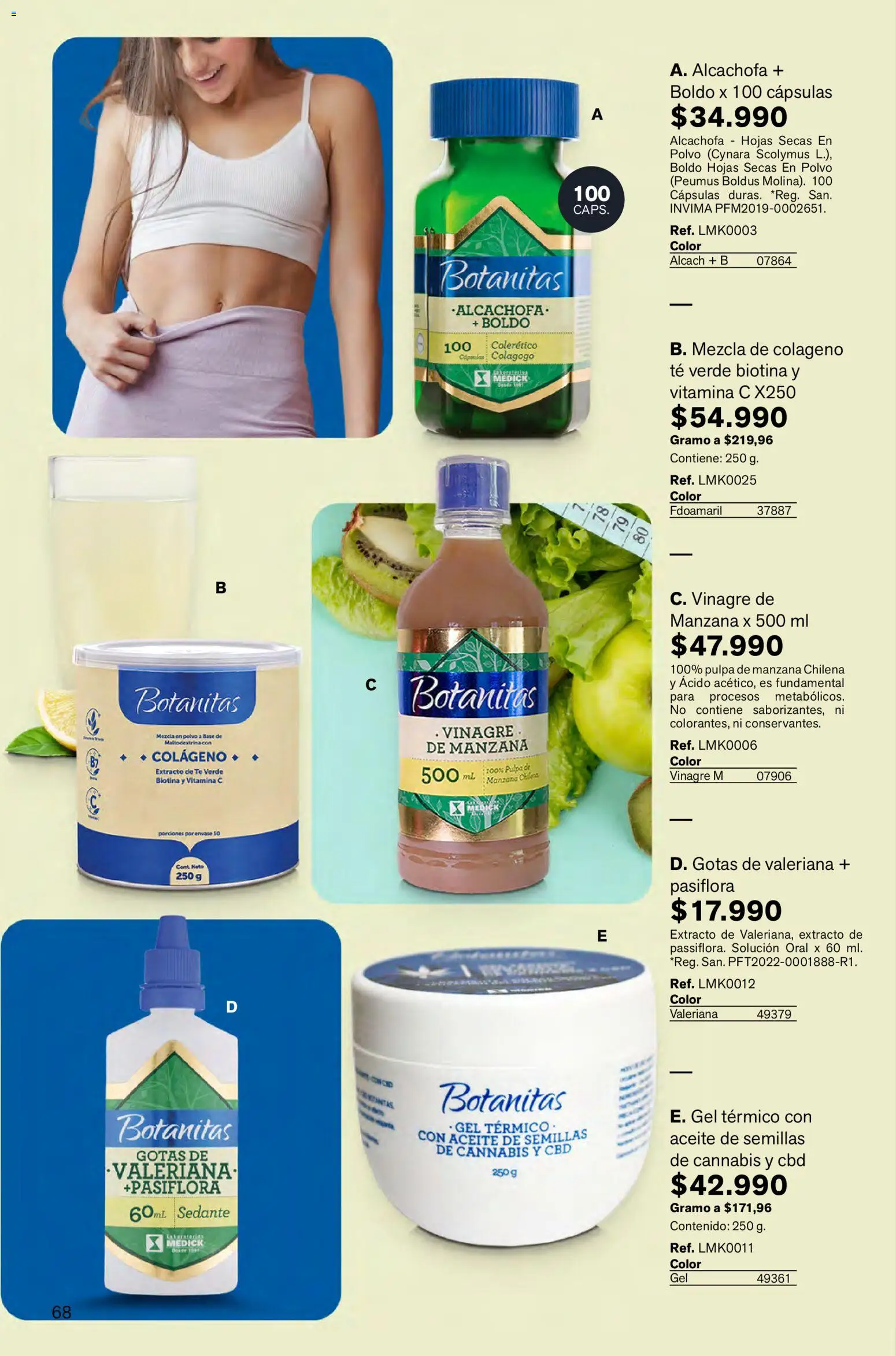 Leonisa revista - valida desde el 05.02.2026 | Página: 68 | Productos: Té, Manzana, Vinagre, Aceite