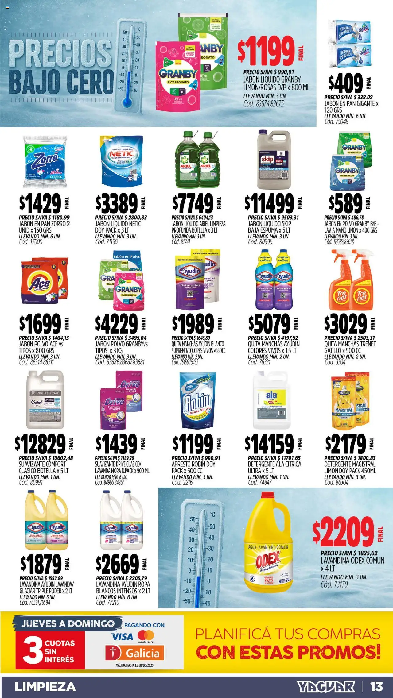 Yaguar - Mar del Plata │ válido desde el 16.06.2025 | Página: 12 | Productos: Botella, Jabón, Limón, Espuma