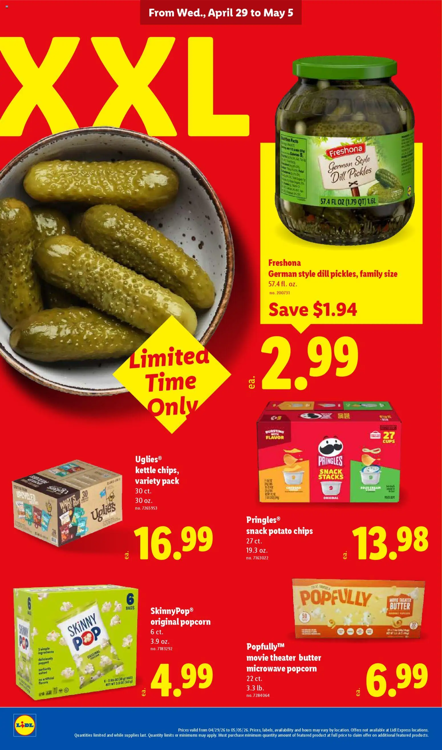 Lidl Weekly Ad - valid from 29.04.2026 | Page: 22 | Products: Microwave, Chips, Cream, Kettle