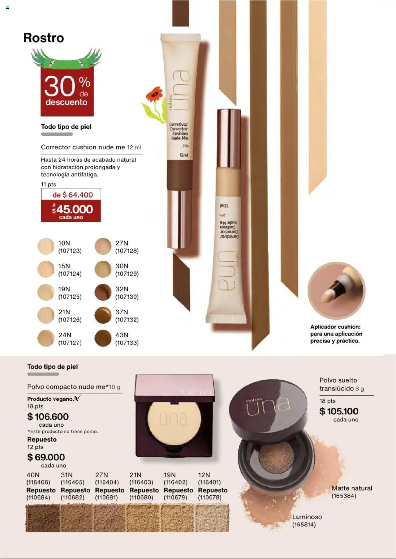 Natura revista - valida desde el 03.09.2025 | Página: 61 | Productos: Polvo compacto, Polvo, Corrector