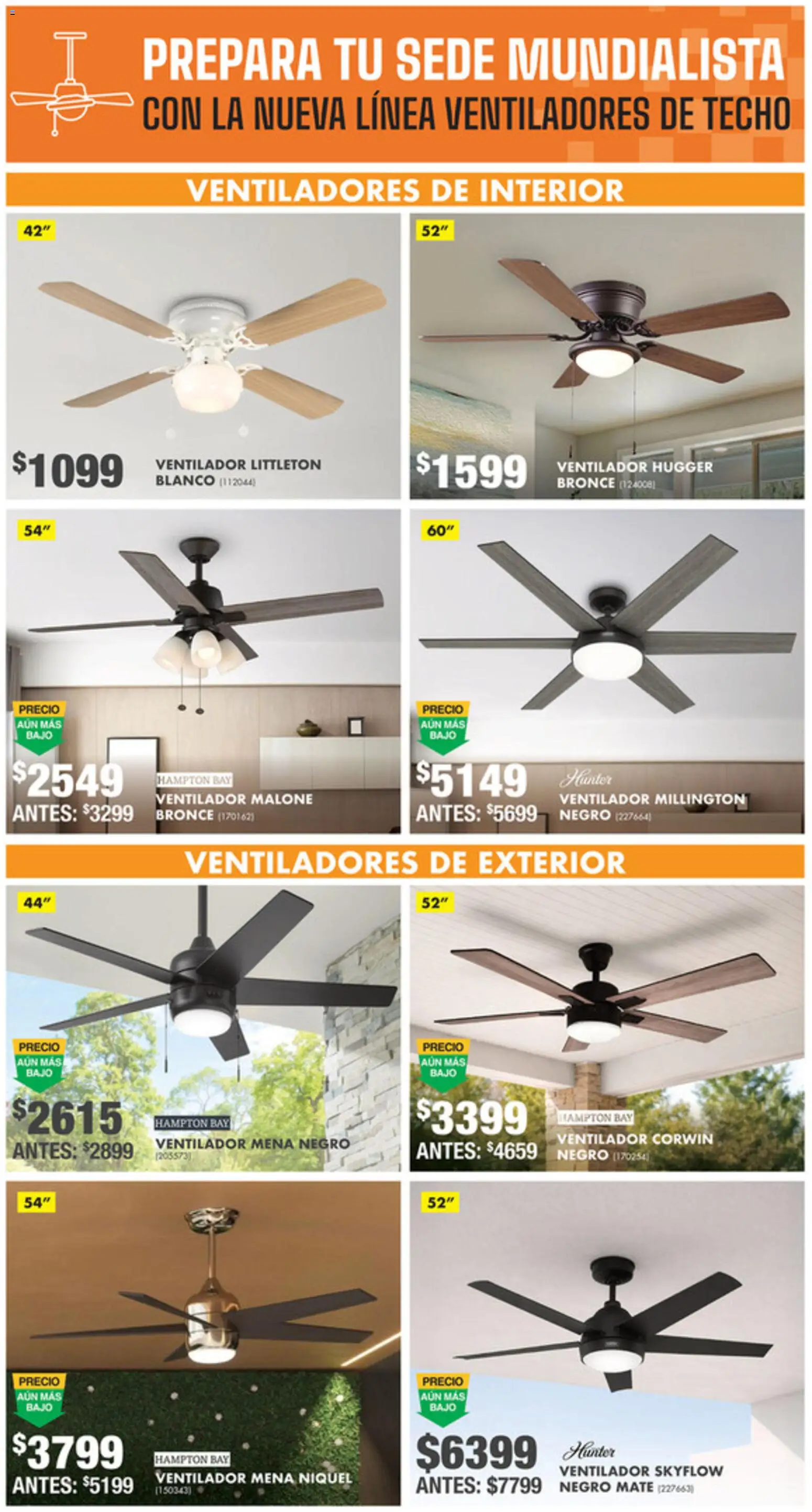 Nuevas ofertas de Home Depot válidas en toda la República Mexicana desde el 12.03.2026. ¡Encuentra las mejores ofertas en Home Depot catálogo! | Página: 10 | Productos: Ventilador, Mate