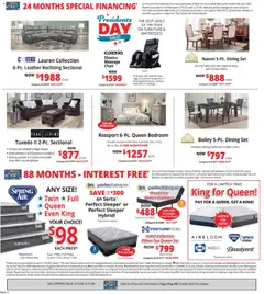 Preview of ABC Warehouse weekly ads valid from 15.02.2026 | Page: 4 | Products: Pillow, Chair, Box, Date