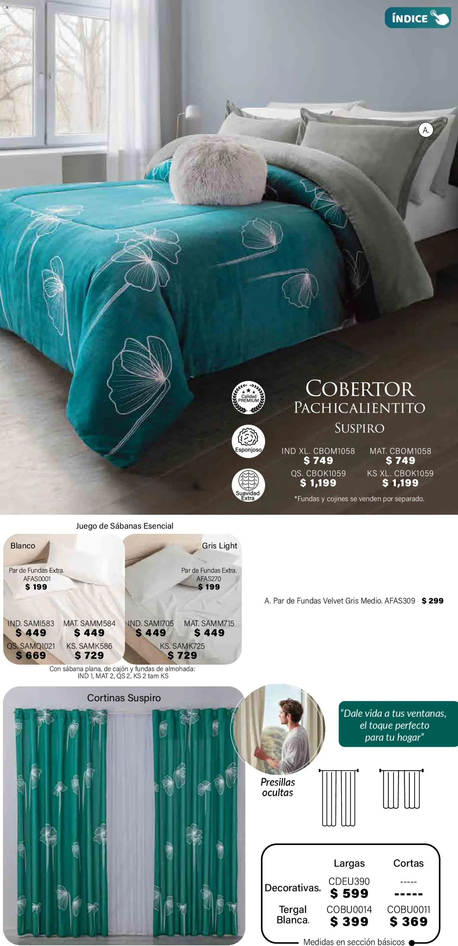 Nuevas ofertas de Colchas Concord válidas en toda la República Mexicana desde el 01.11.2025. ¡Encuentra las mejores ofertas en Colchas Concord Buen Fin! | Página: 330 | Productos: Cobertor, Juego, Almohada, Sabanas