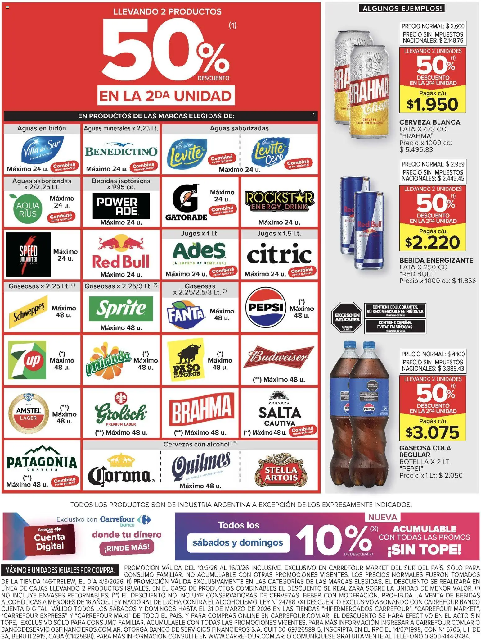 Carrefour Market catálogo │ válido desde el 10.03.2026 | Página: 6 | Productos: Teléfono, Sobre, Semillas, Cerveza