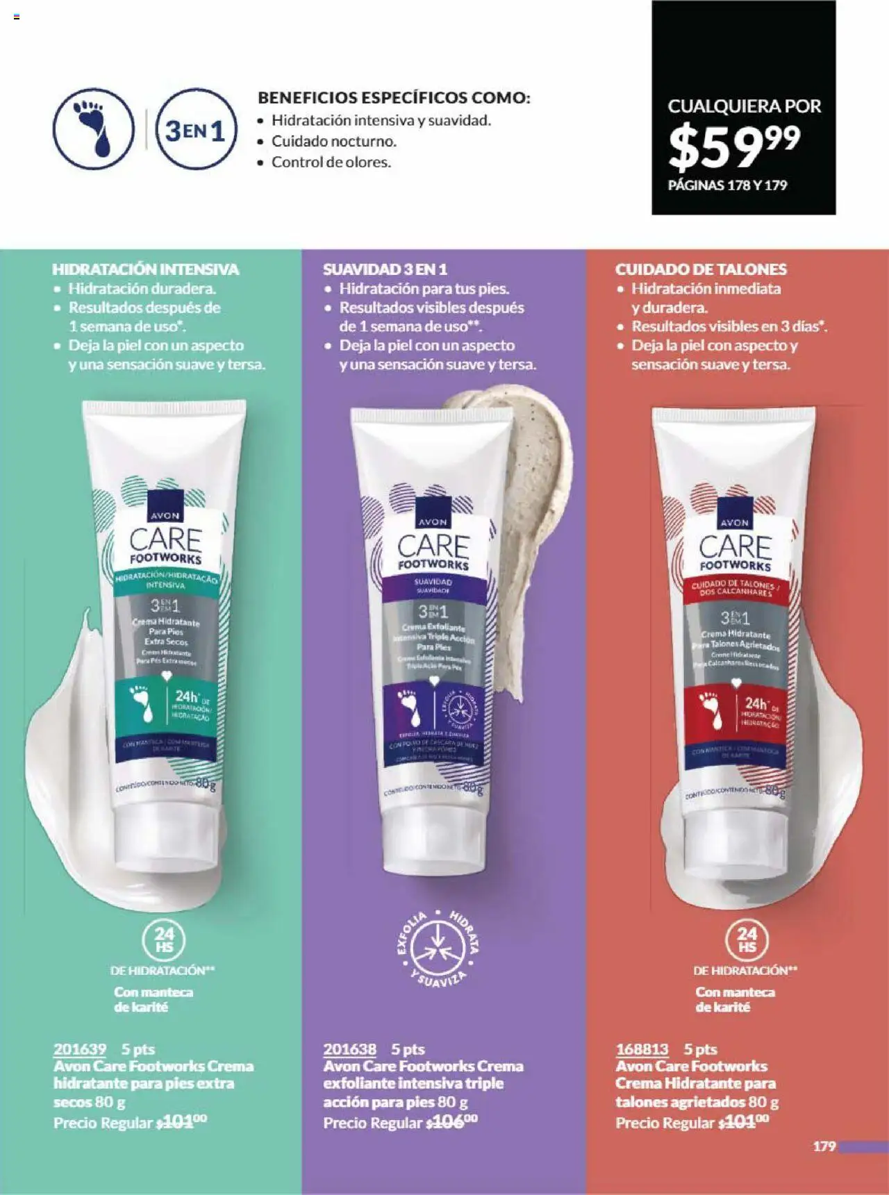 Nuevas ofertas de AVON válidas en toda la República Mexicana desde el 09.08.2025. ¡Encuentra las mejores ofertas en AVON - Campaña 13 2025! | Página: 189 | Productos: Crema, Polvo