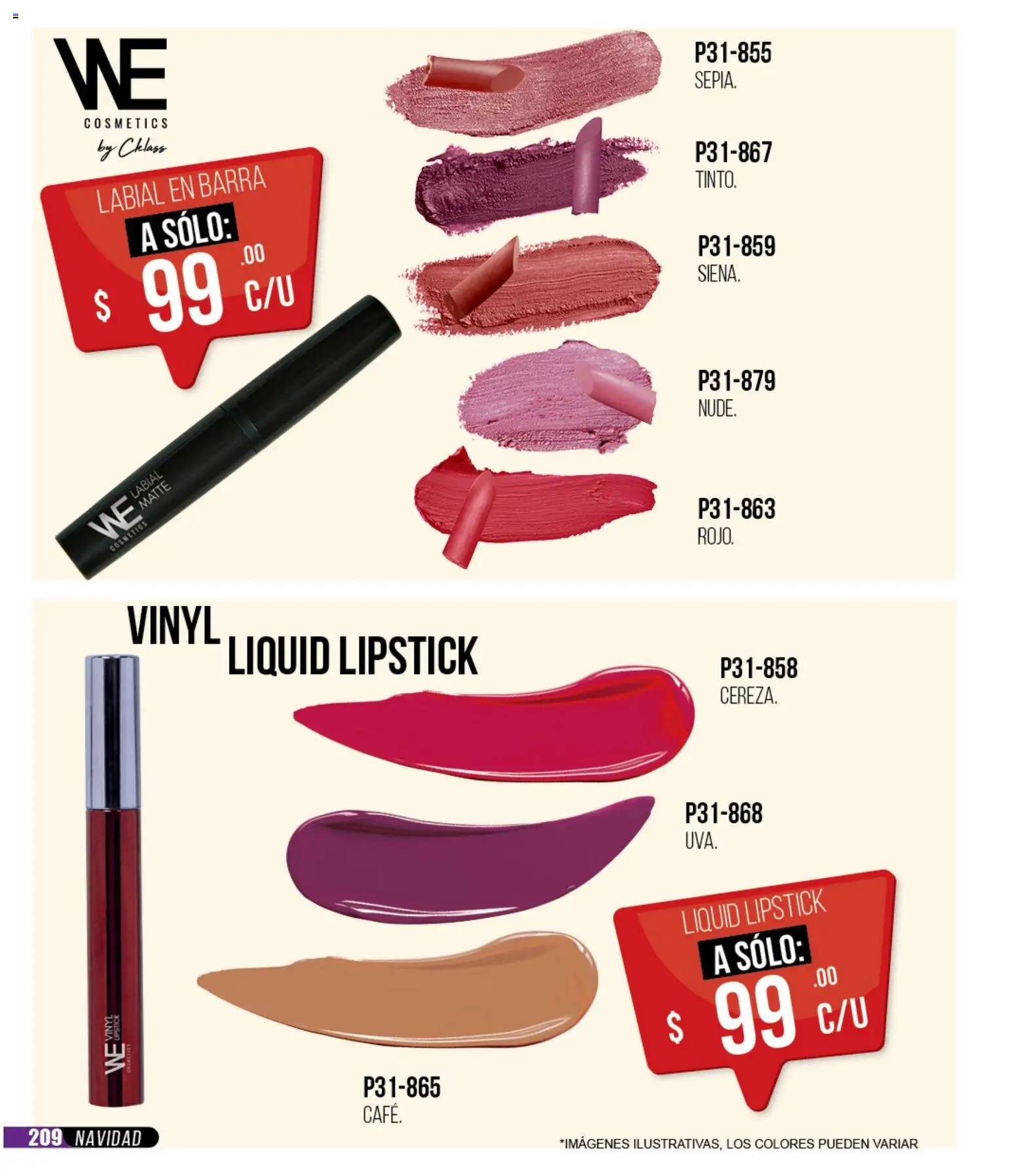 Nuevas ofertas de Cklass válidas en toda la República Mexicana desde el 30.11.2025. ¡Encuentra las mejores ofertas en Cklass catálogo Rebajas Navideñas Ropa! | Página: 210 | Productos: Café, Barra