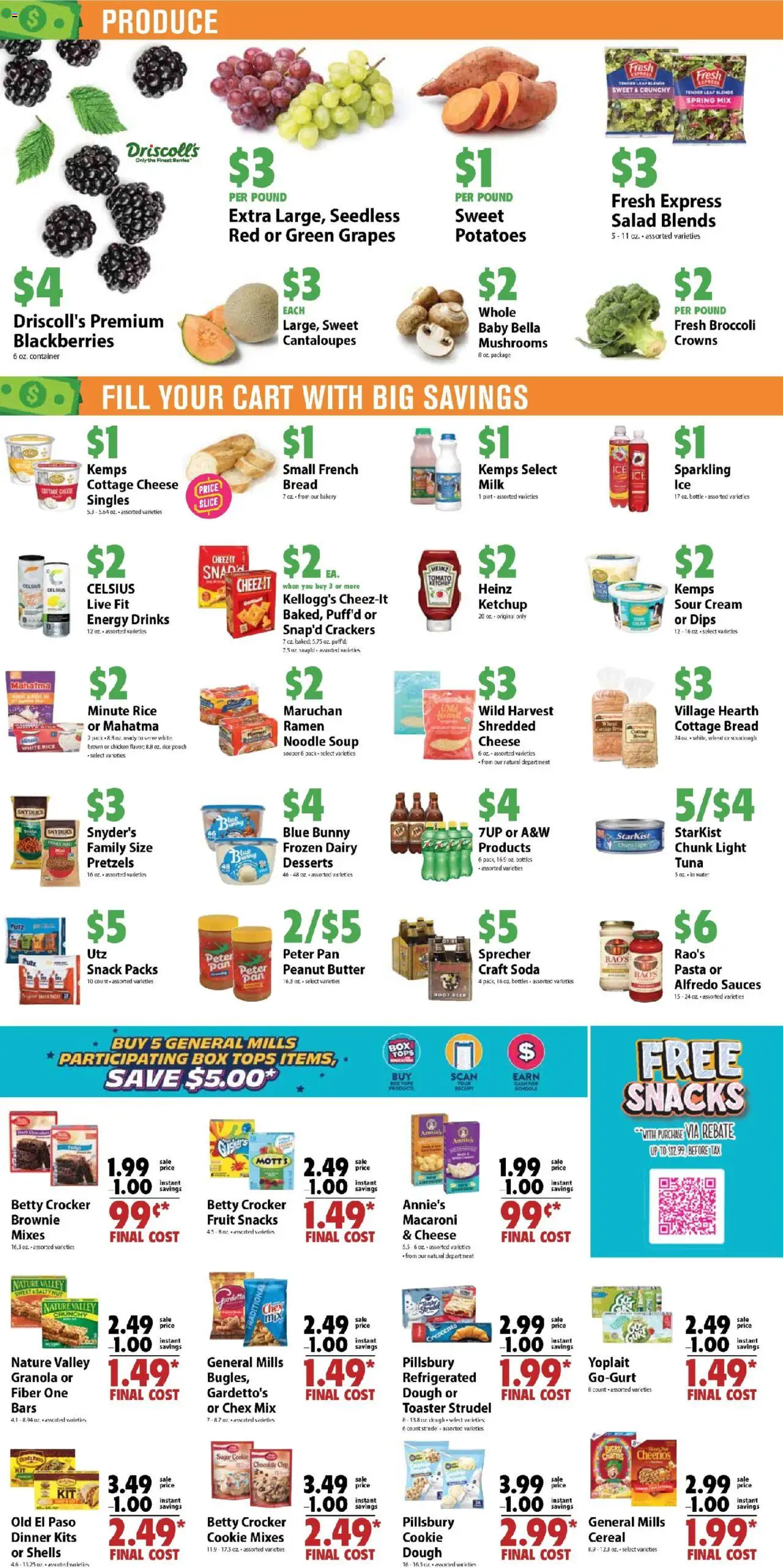 Festival Foods Weekly Ad - valid from 13.08.2025 | Page: 2 | Products: Mushrooms, Butter, Salad, Water