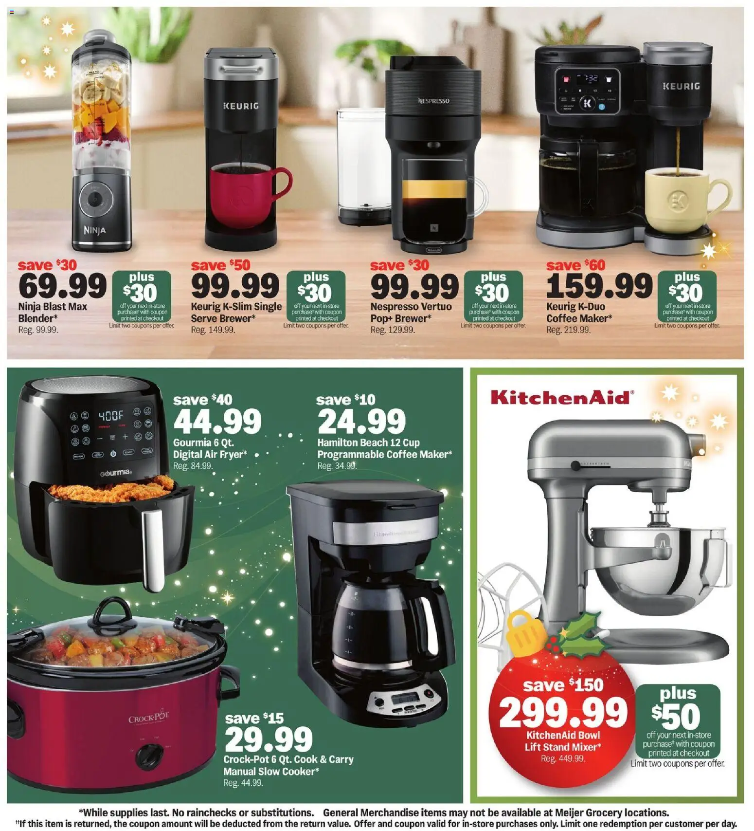 Meijer Holidays Deals - valid from 10.12.2025 | Page: 9 | Products: Coffee