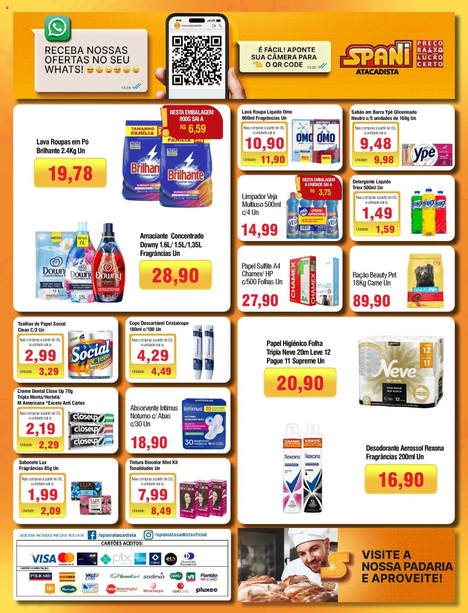 Spani Atacadista Folheto - válido de 13.01.2026 | Página: 4 | Produtos: Sabão, Sabonete, Rexona, Amaciante