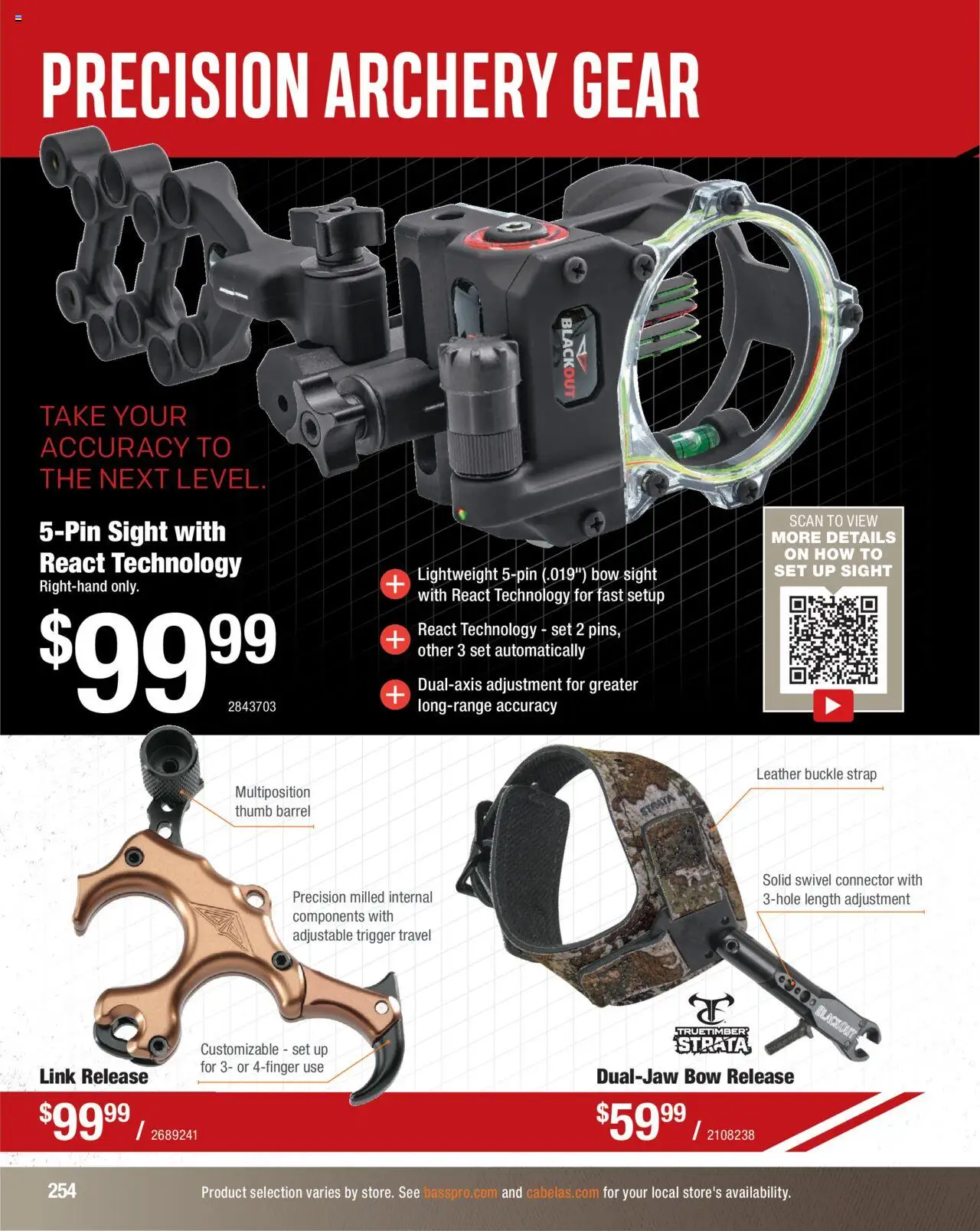 Cabela's Hunting Master 25 - valid from 11.08.2025 | Page: 254 | Products: Swivel, Bow, Connector, Archery