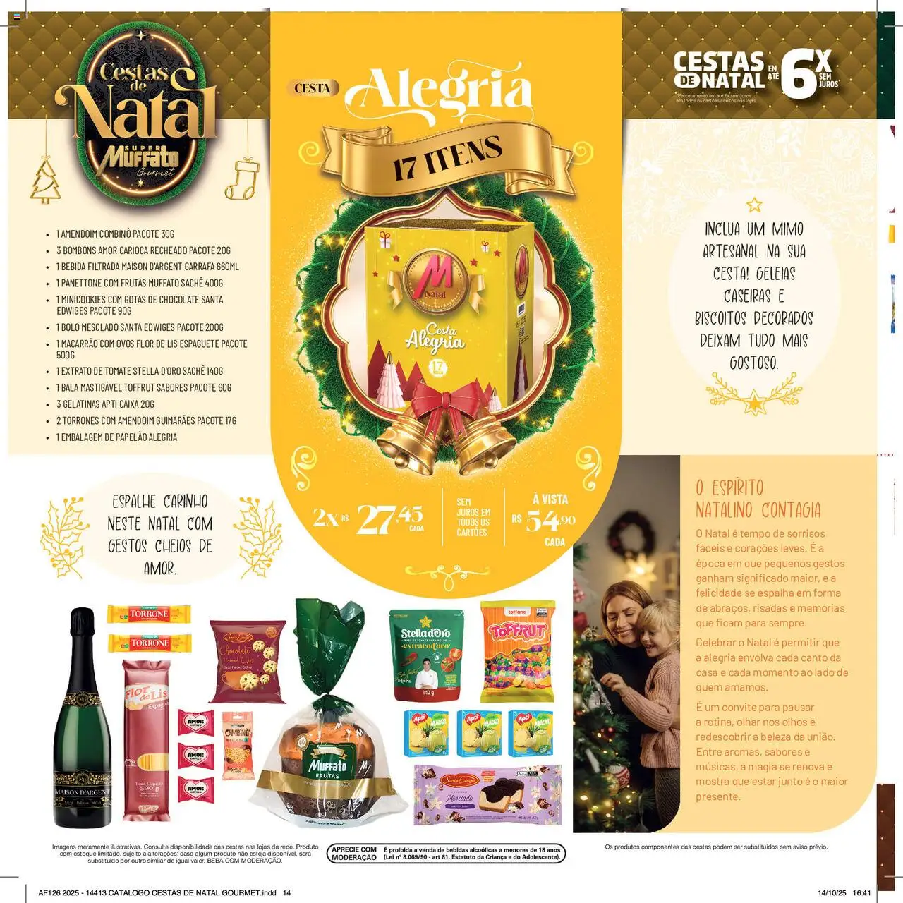 Super Muffato Folheto - válido de 13.10.2025 | Página: 14 | Produtos: Bolo, Biscoitos, Bebida, Bala