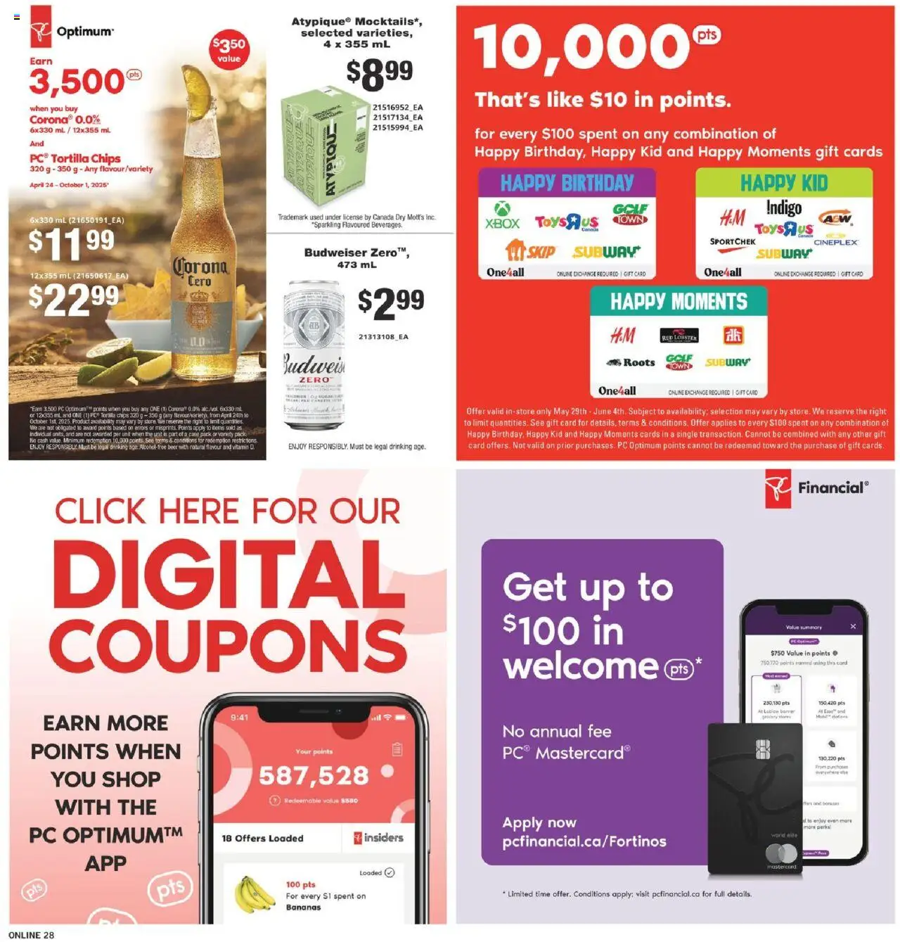 Fortinos flyer valid from 29.05.2025 | Page: 29 | Products: Chips, PC, Xbox, Bananas