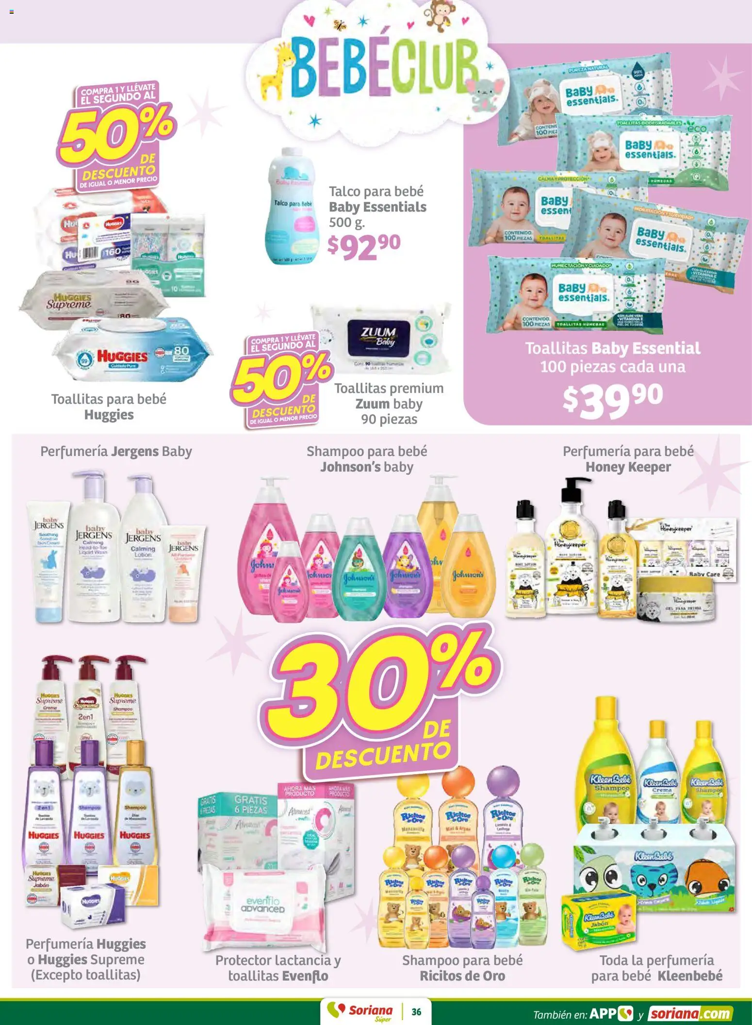 Nuevas ofertas de Soriana válidas en toda la República Mexicana desde el 30.01.2026. ¡Encuentra las mejores ofertas en Soriana - Preciazazaso Súper: Frontera BCN, Son! | Página: 36 | Productos: Crema, Cerezas, Jabón