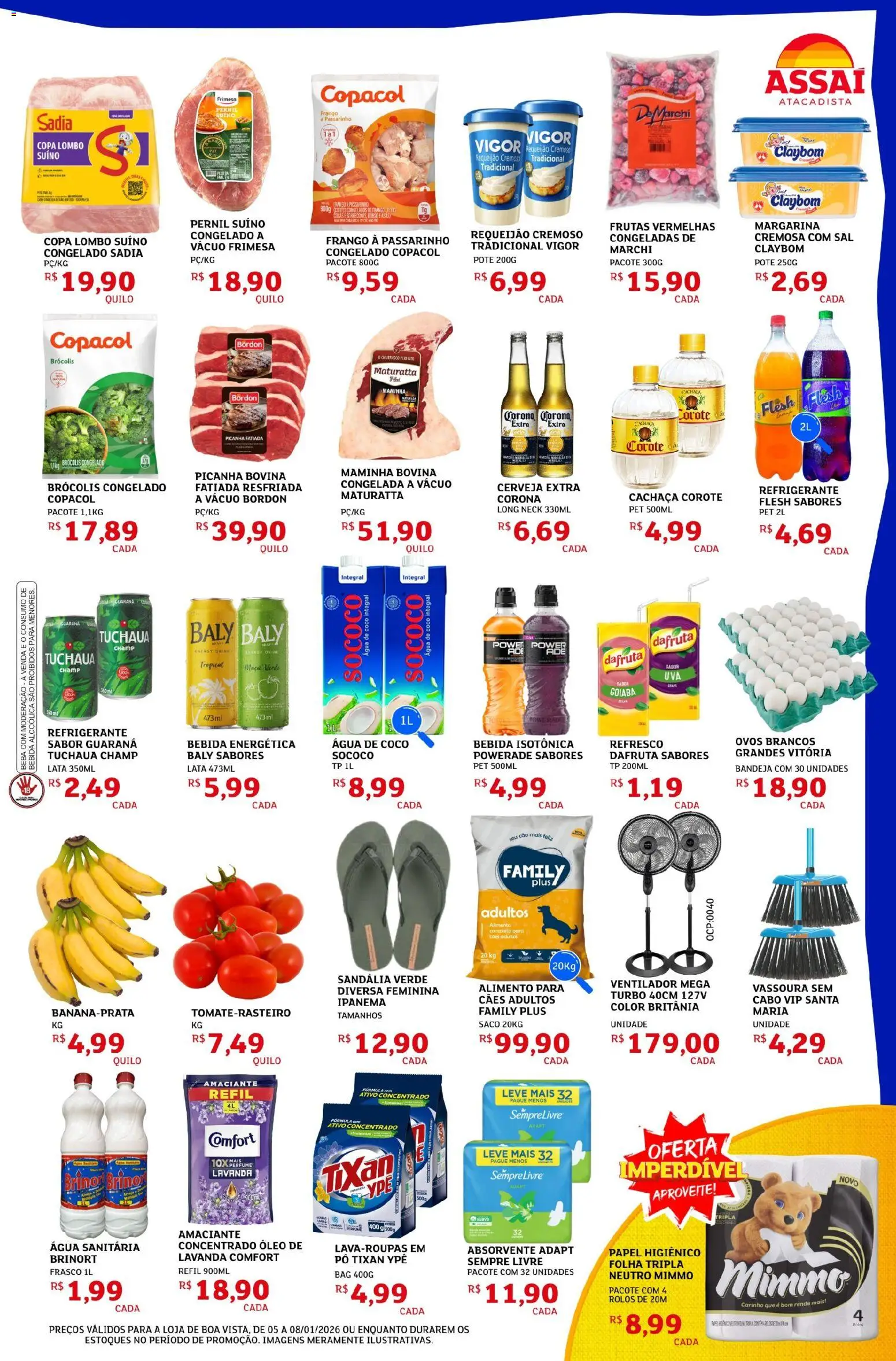 Assaí Atacadista Folheto - válido de 05.01.2026 | Página: 3 | Produtos: Coco, Refresco, Maminha, Óleo