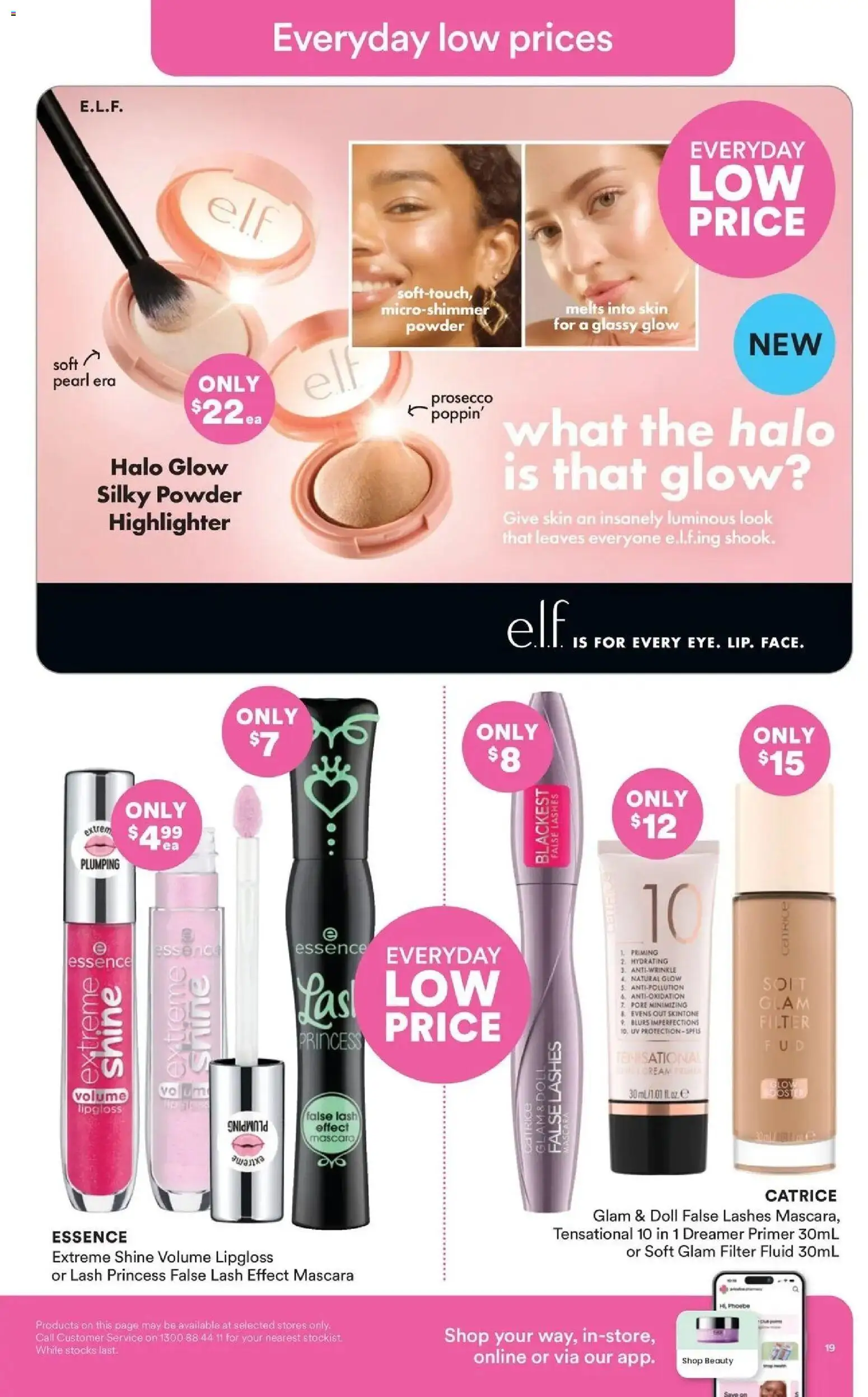 Priceline Pharmacy catalogue - valid from 23.04.2026 | Page: 19 | Products: Powder, Highlighter, Mascara