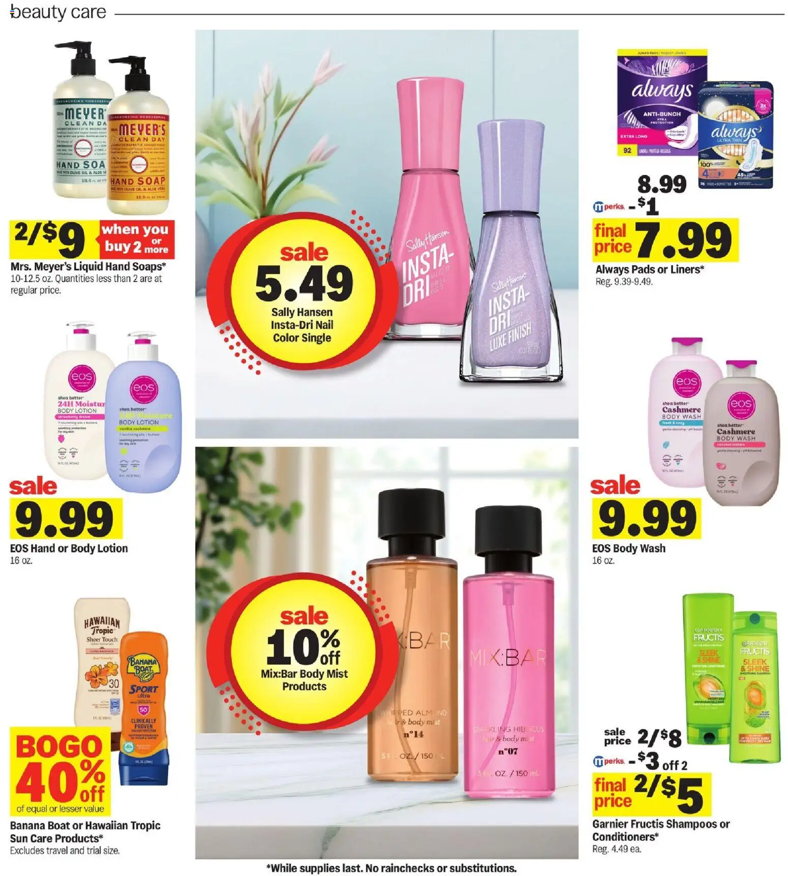 Meijer Weekly Ad - valid from 11.03.2026 | Page: 29 | Products: Butter, Oil, Pads, Body Wash