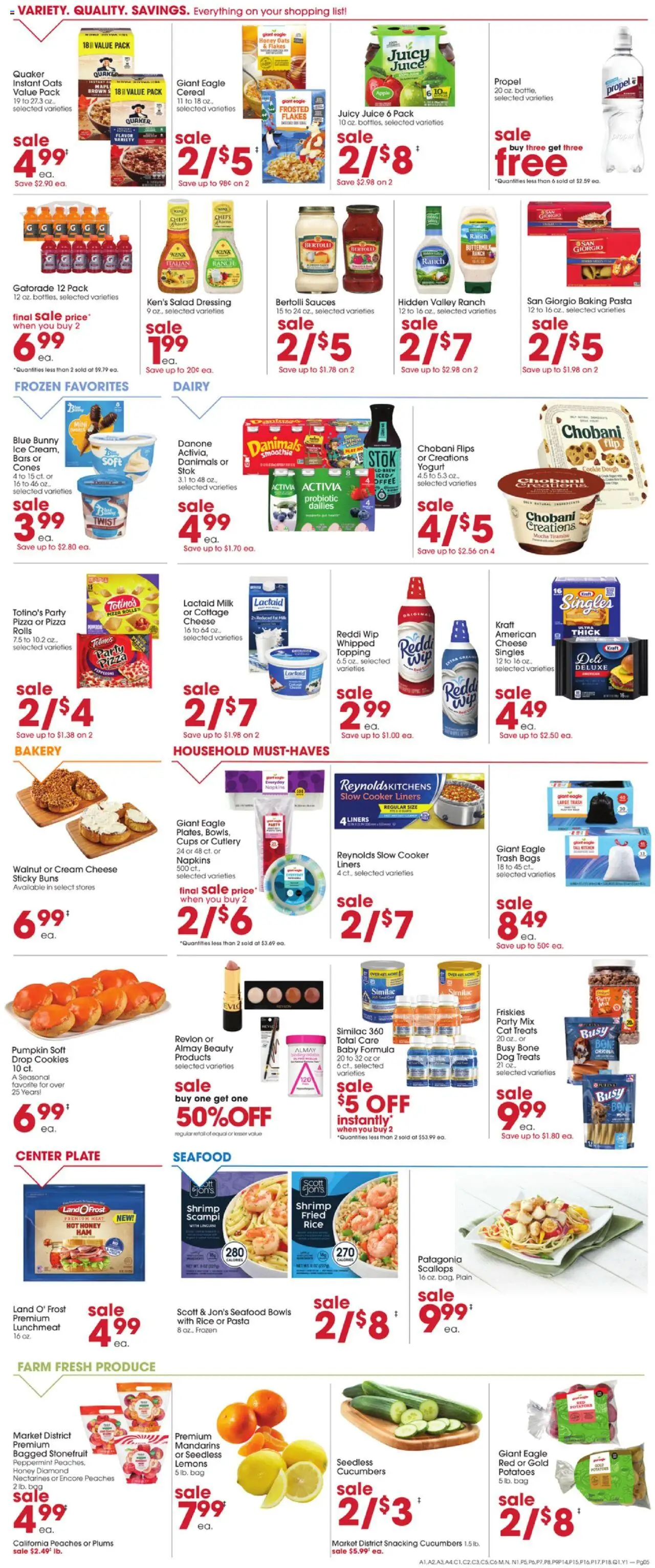 Giant Eagle Weekly Ad - valid from 18.09.2025 | Page: 7 | Products: Bakery, Rice, Cucumbers, Bag