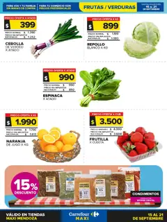 Vista previa Carrefour Maxi Frutas y Verduras | Mendoza válido desde el 15.09.2025