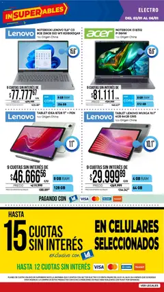 Vista previa La Anonima catálogo válido desde el 02.01.2026 | Página: 32 | Productos: Tablet, Notebook