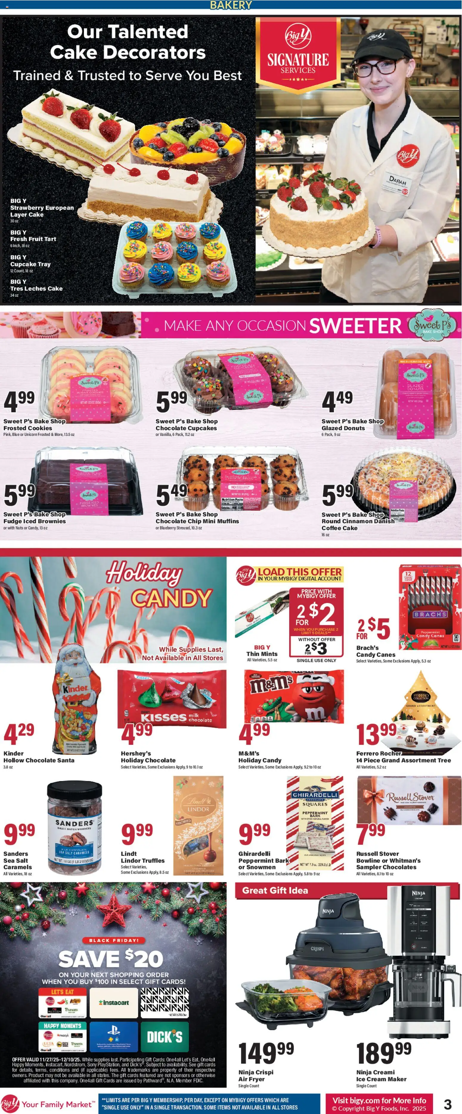Big Y Black Friday - valid from 28.11.2025 | Page: 4 | Products: Fryer, Chocolate, Ice Cream Maker, Nuts