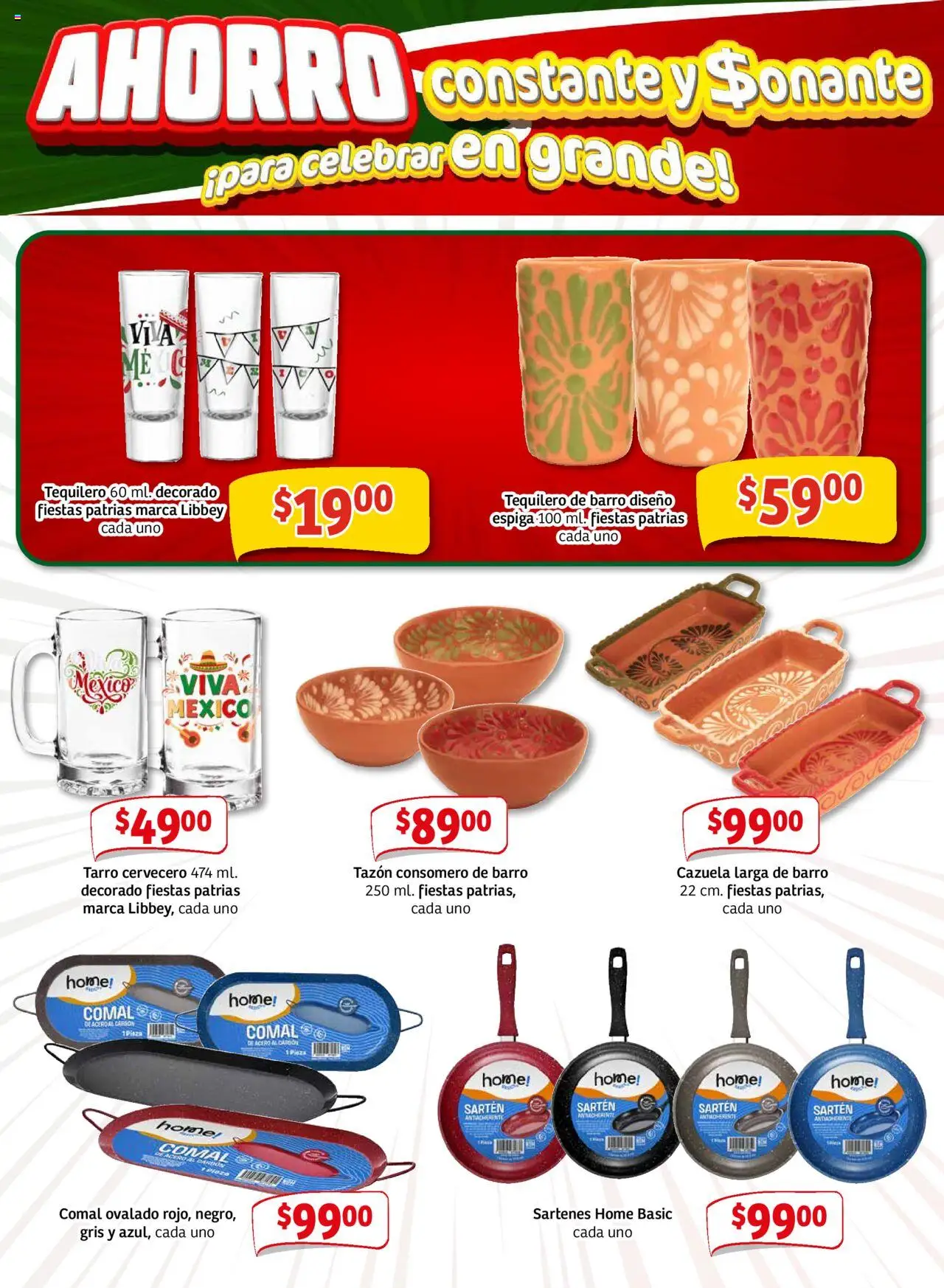 Nuevas ofertas de Soriana válidas en toda la República Mexicana desde el 28.08.2025. ¡Encuentra las mejores ofertas en Soriana - Pesito Valedor Mercado: Nay, Sin, Son! | Página: 13 | Productos: Sartén