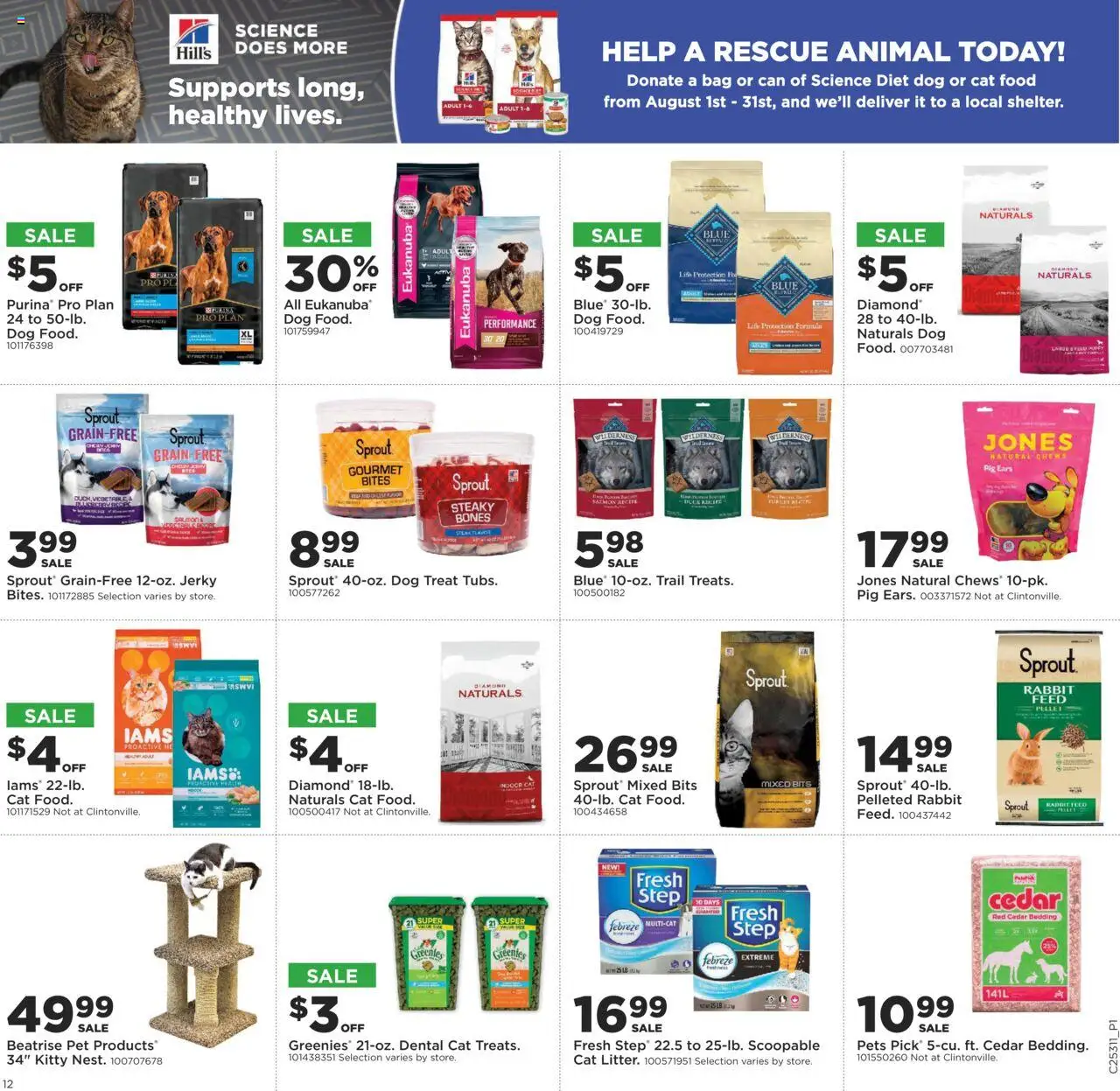 Mills Fleet Farm Weekly Ad - valid from 31.07.2025 | Page: 13 | Products: Cat Food, Bag