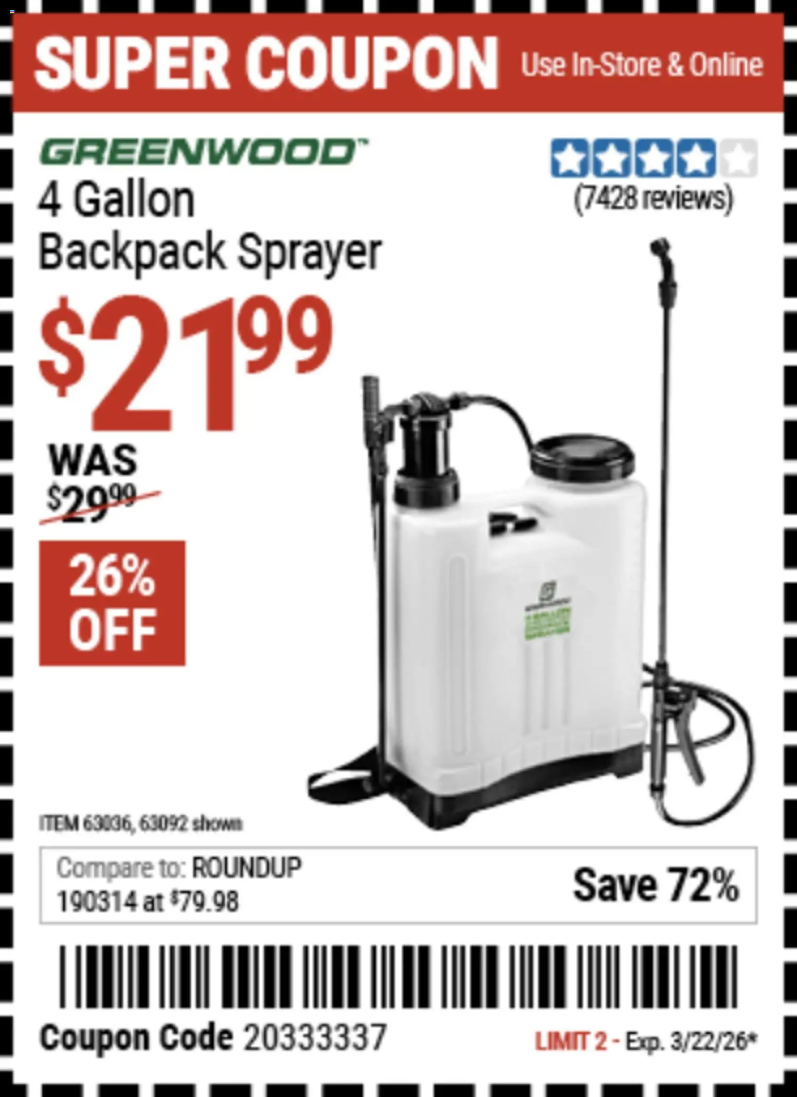 Harbor Freight Weekly Ad - valid from 09.03.2026 | Page: 3 | Products: Backpack