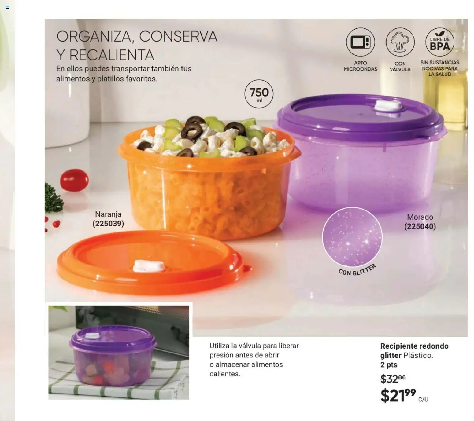 Nuevas ofertas de AVON válidas en toda la República Mexicana desde el 08.05.2026. ¡Encuentra las mejores ofertas en AVON Casa & Estilo 8 2026! | Página: 87 | Productos: Glitter, Microondas, Válvula