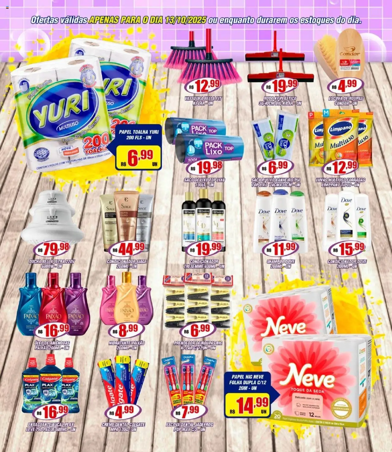 Violeta Supermercados Folheto - válido de 13.10.2025 | Página: 2 | Produtos: Shampoo, Enxaguante bucal, Creme dental, Rodo